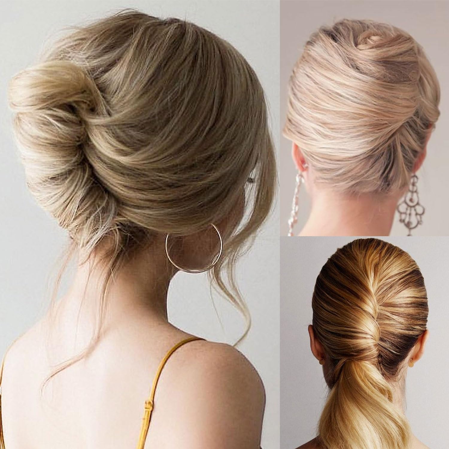 8 Pieces Hair Side Combs, Metal Hair Fork Clip Hair Pins For Buns Hair Updo U-Shape Hair Sticks For Women Hair Styling Tool Acce
