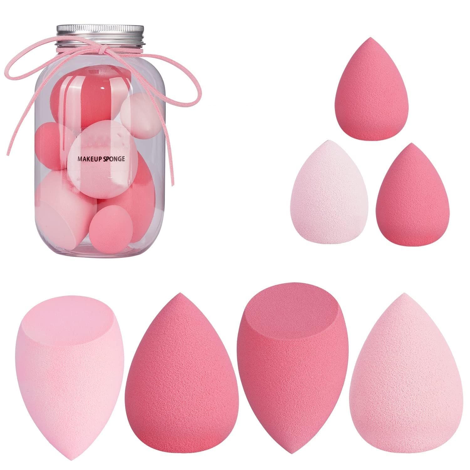Himprincy 7In1 Professional Beauty Blender Set For Face Makeup | Makeup Sponges Set Is Suitable With Liquid & Creams | Sponge Ma