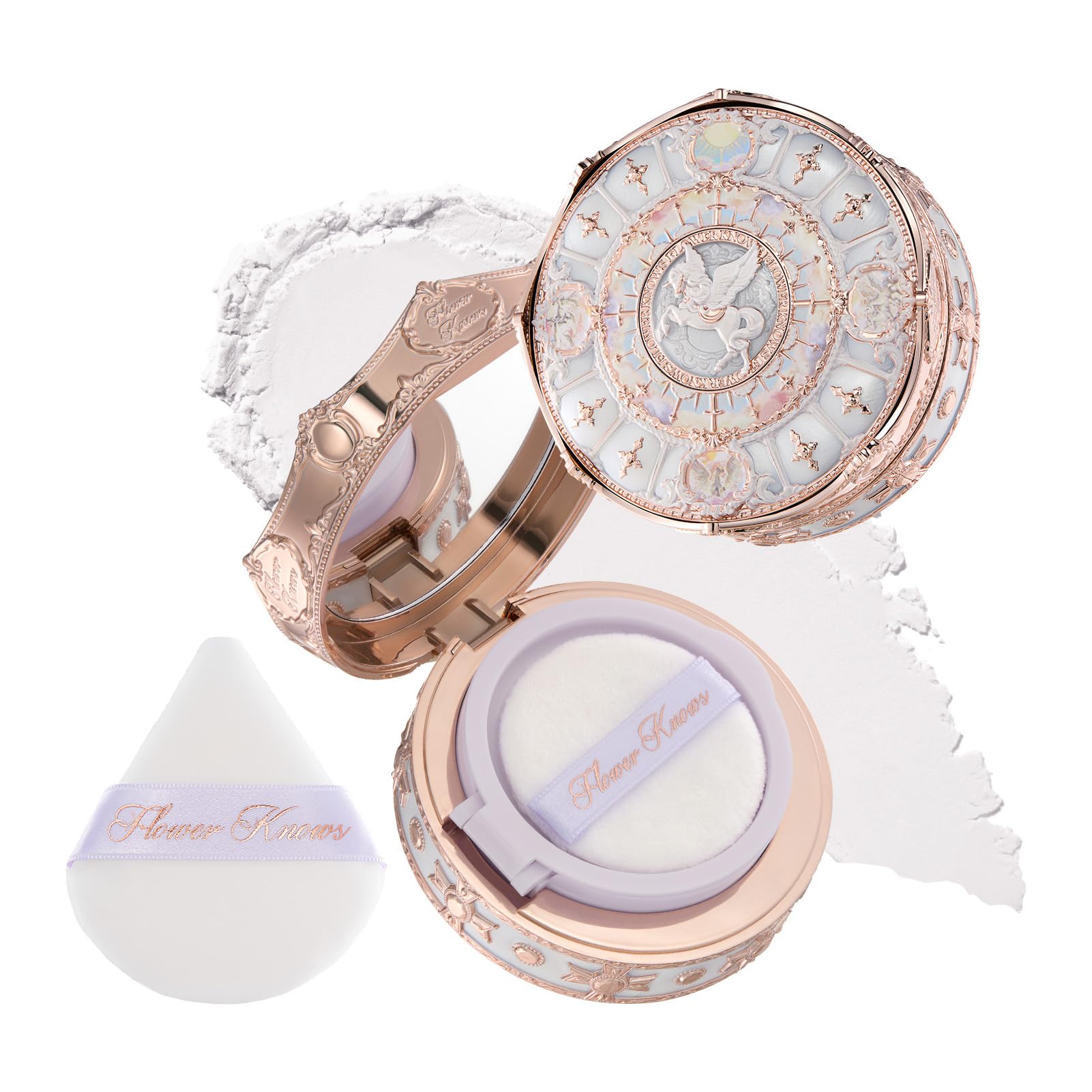 Flower Knows Knight Unicorn Cloud Loose Setting Powder, TalcFree
