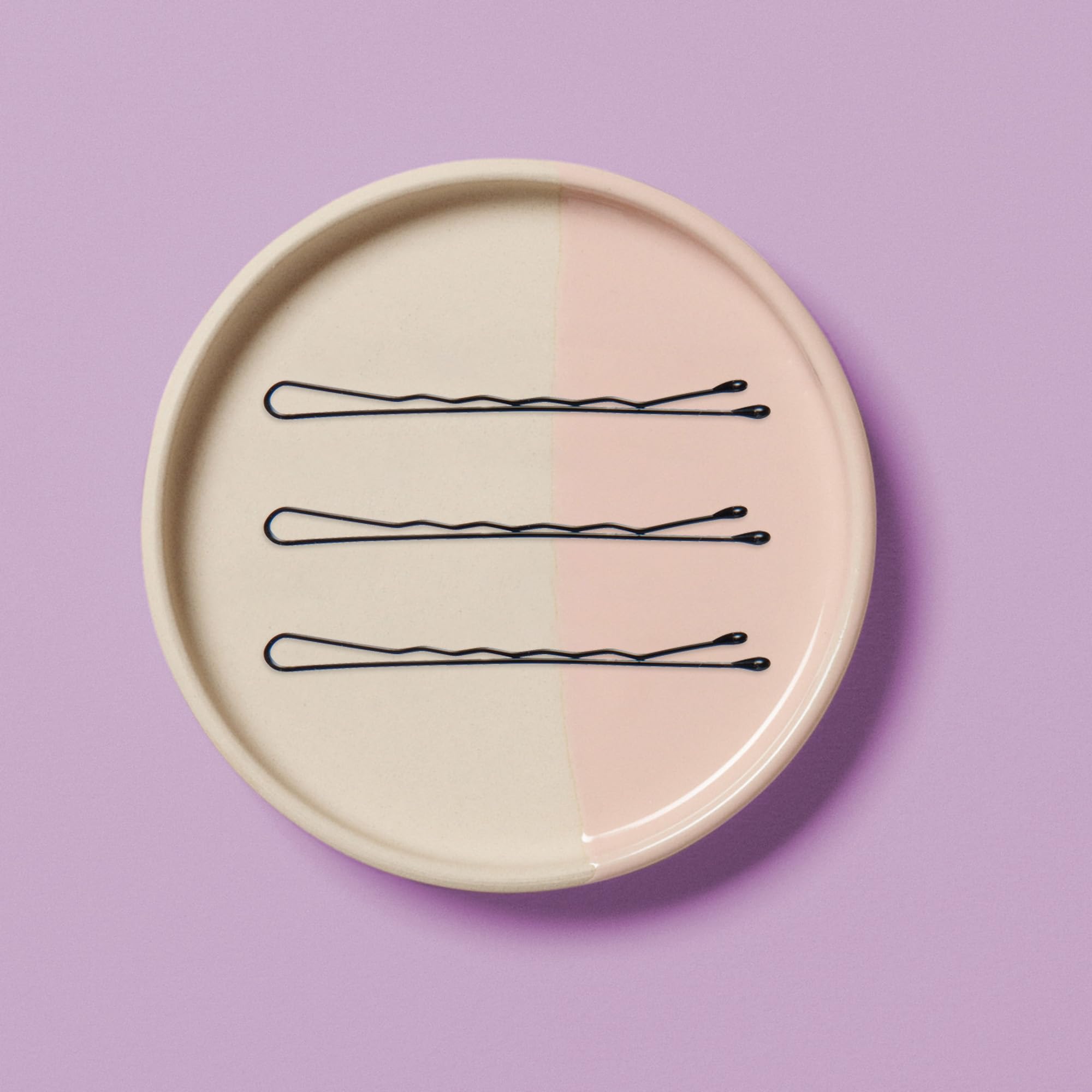 Diane 2    Black Bobby Pins for Women, Girls, Hairdressing, Salon, Hair Pins with Ball Tips for Securing Updos, Flyaways (Approx