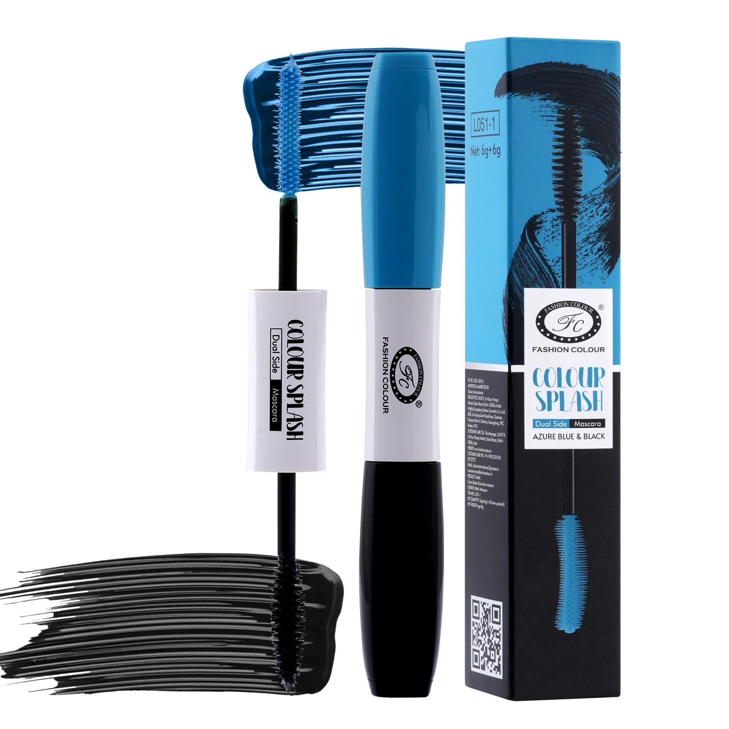 Fashion Colour Splash Dual Side MascaraS For Women | Define & Lengthen Eyelashes | 2 In 1 Mascara For Women | Volumizing And Le