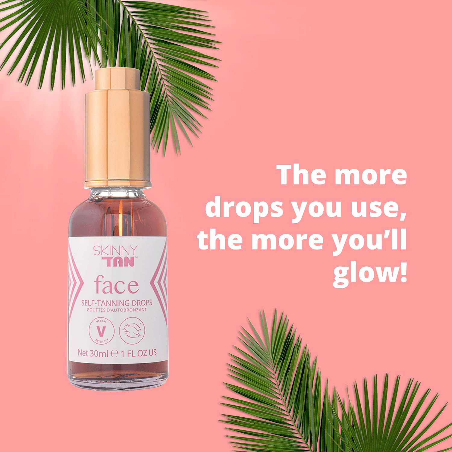 Skinny Tan Self Tanning Drops | Add To Your Favorite Moisturizer To Make A Hydrating Gradual Tanner | Natural Looking Sunless Ta