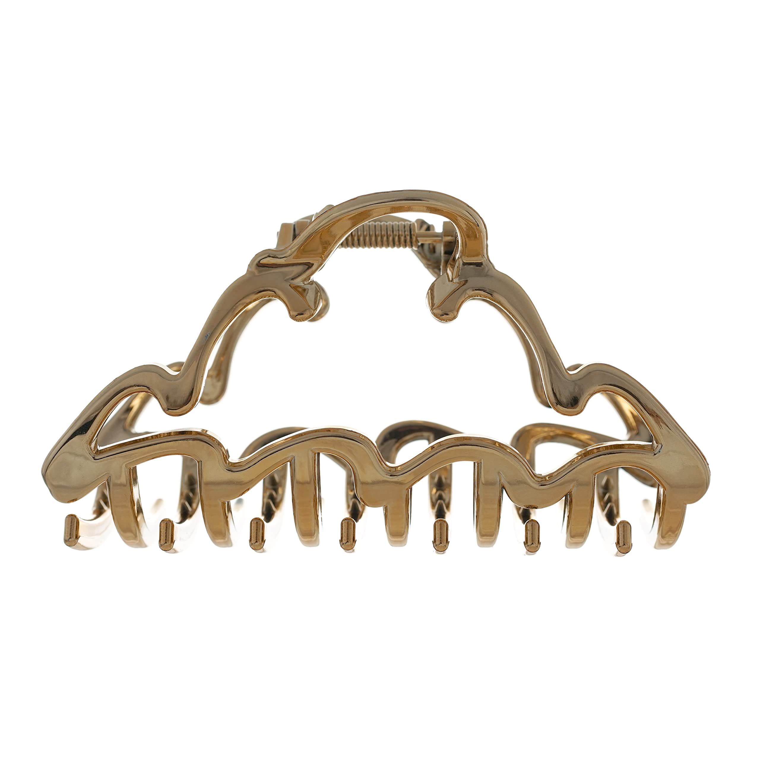Ouidad Made for Curls XL Claw Clips, Gold and Silver, 2 Count