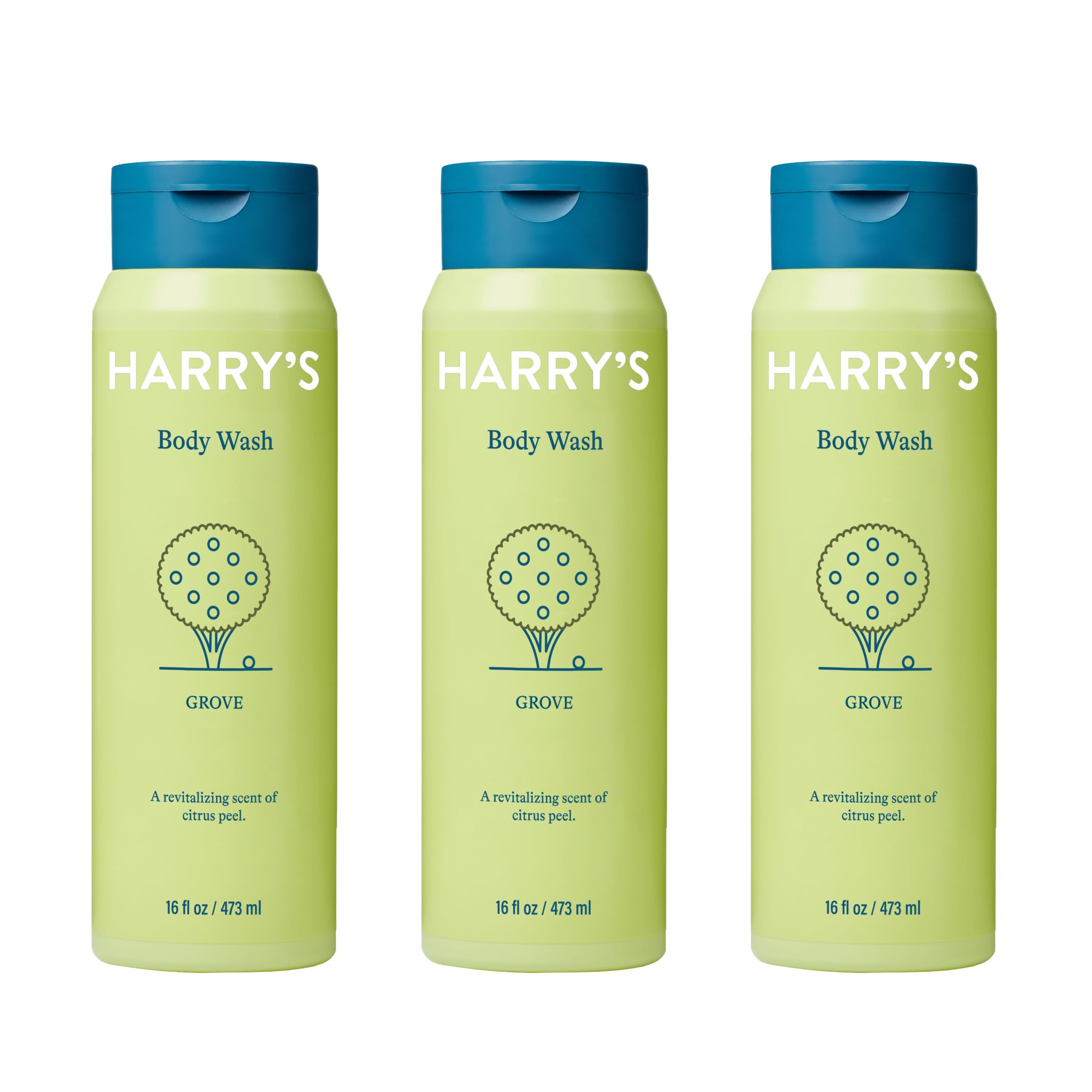 Harry'S Men'S Body Wash Shower Gel - Grove, 16 Fl Oz (Pack Of 3)