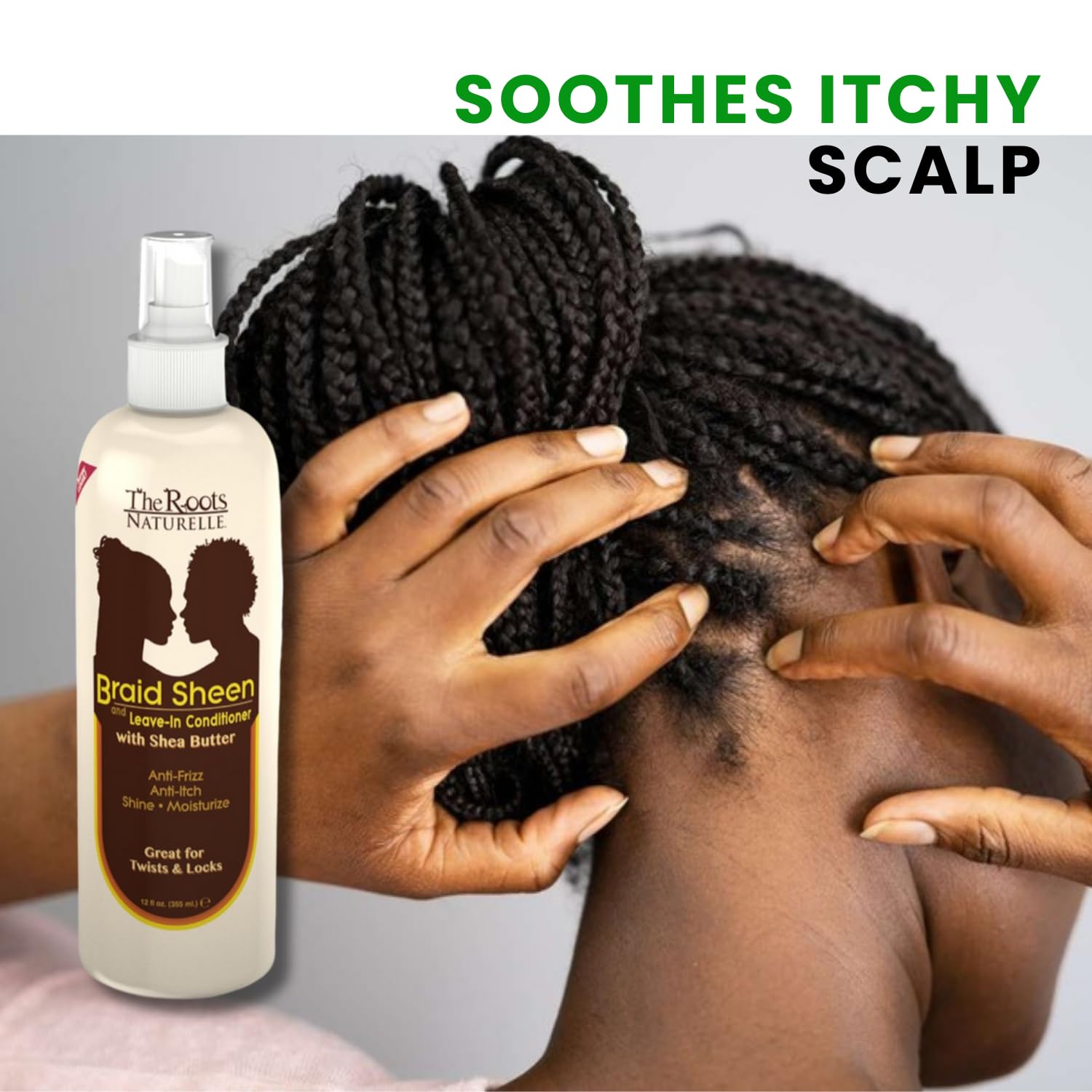 The Roots Naturelle Braid Sheen Braid Spray (Twin Pack (24 Fluid Ounces))