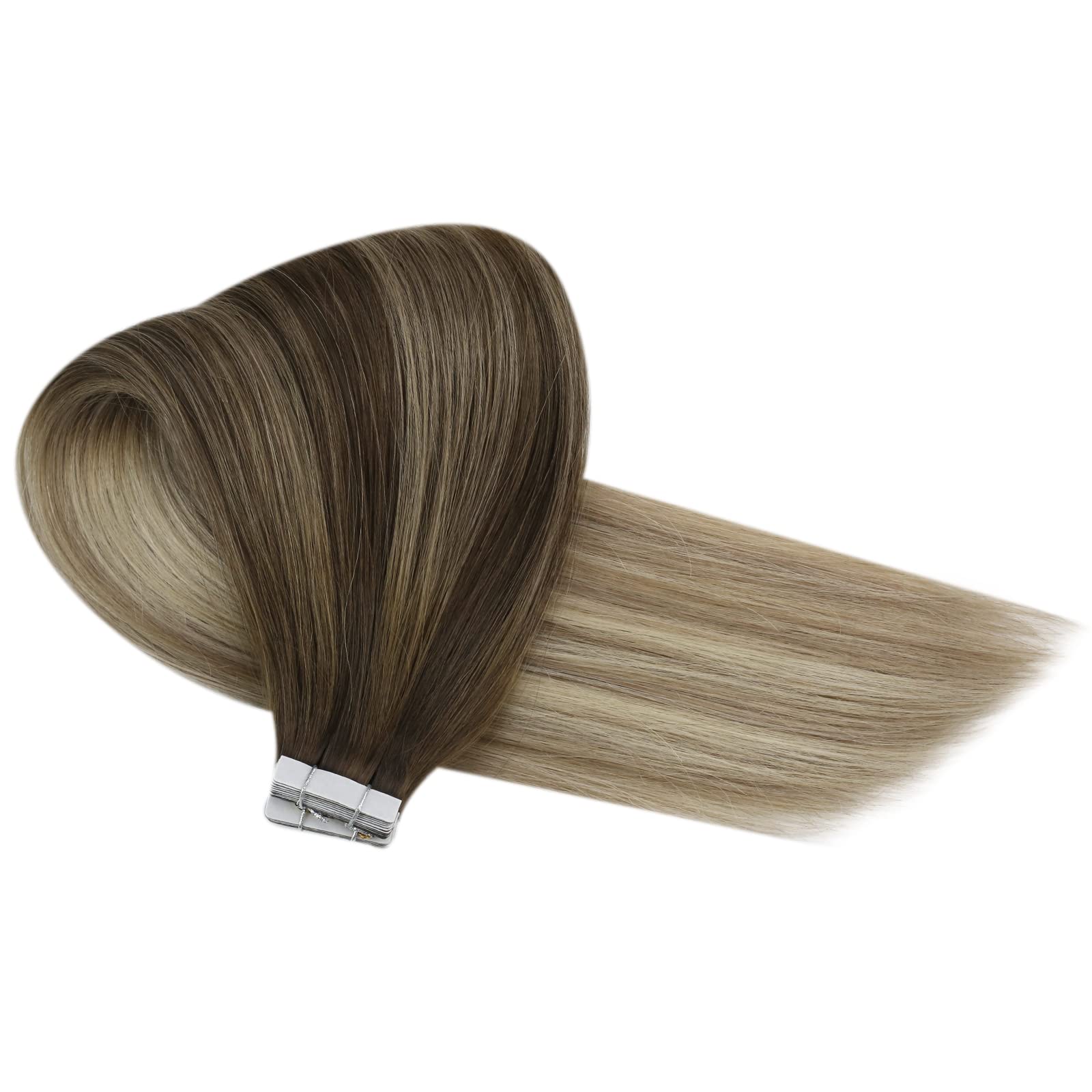 Ombre Tape In Hair Extensions Sunny Blonde Tape In Human Hair Extensions Dark Brown Ombre Golden Blonde Mix Platinum Blonde Tape