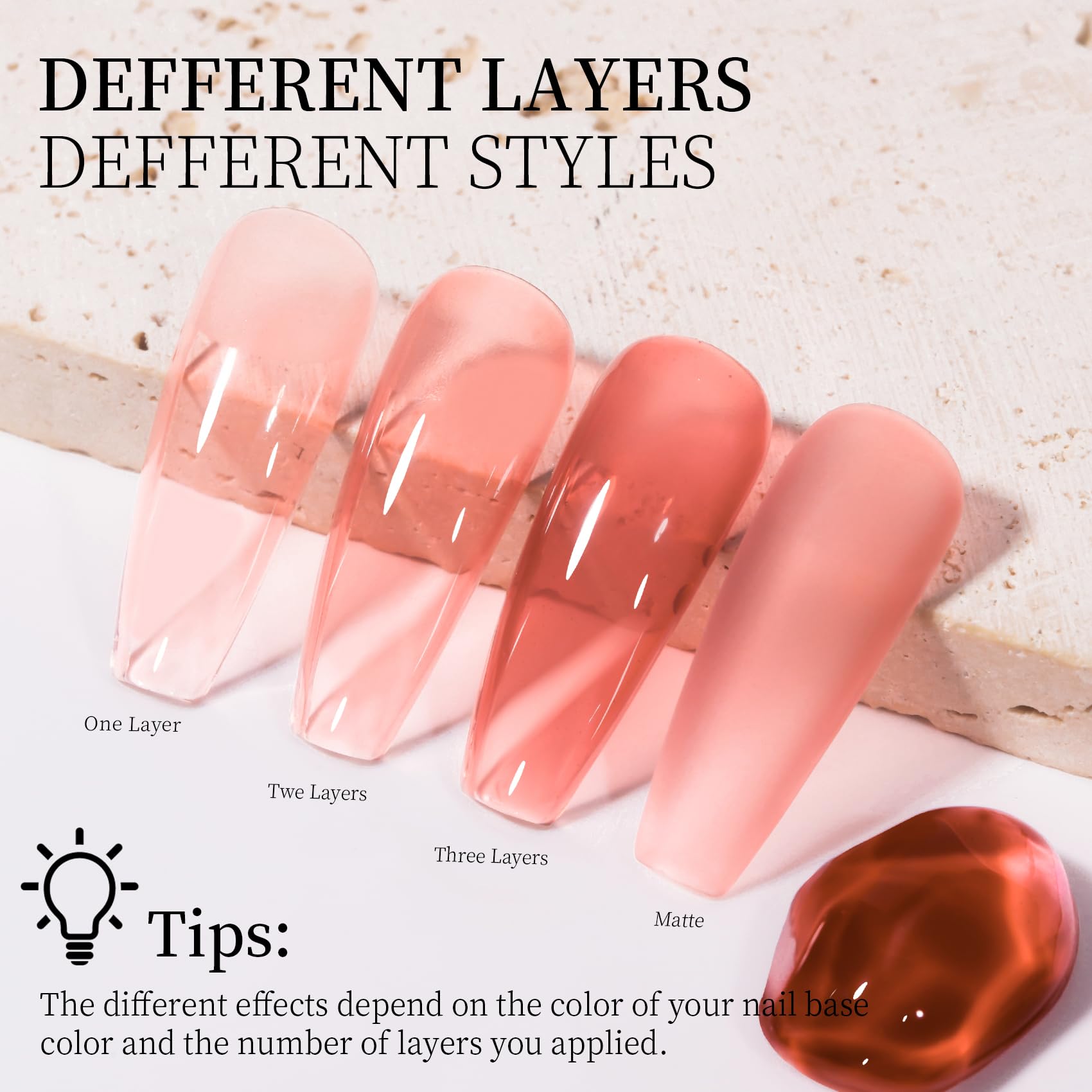 Maychao Jelly Gel Nail Polish 1Pc Transparent Pomegranate Nail Polish 15Ml Soak Off Uv Led Nail Gel Polish Nail Art Starter Mani