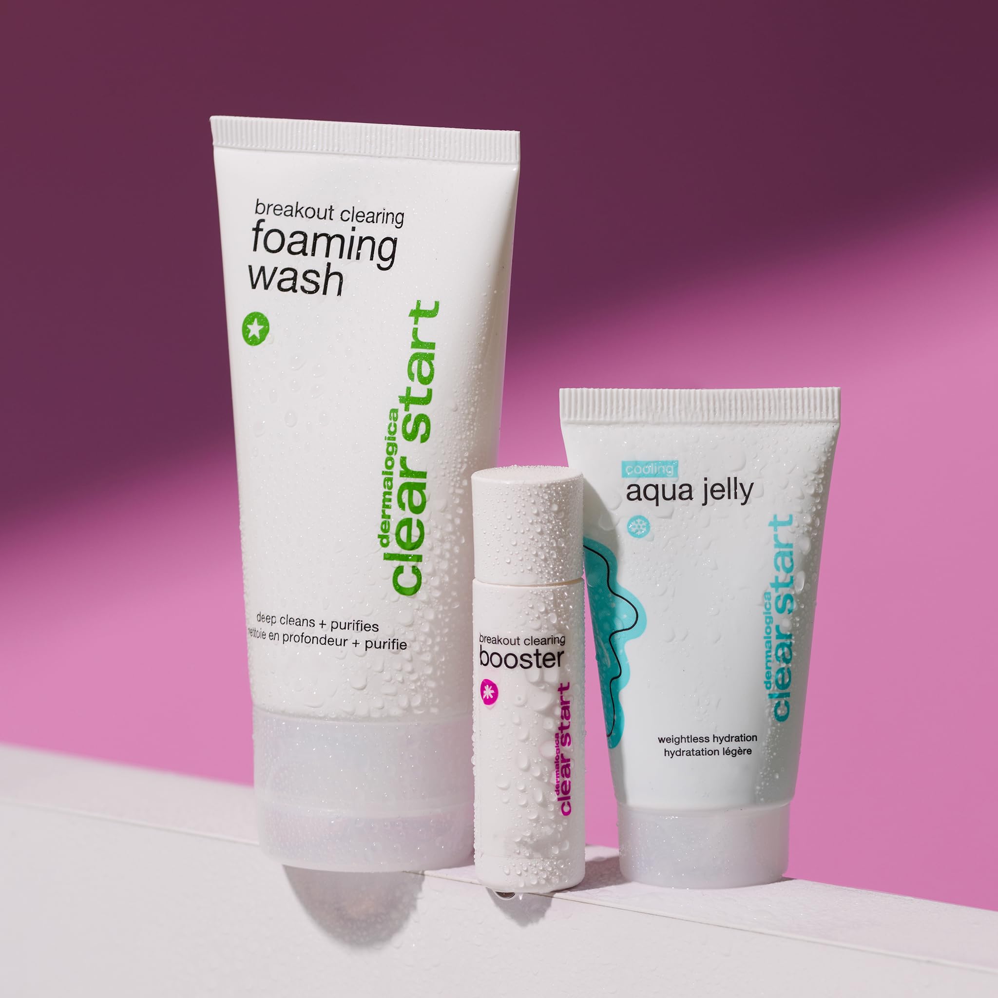 Dermalogica Clear Start Breakout Clearing Kit - Contains Acne Face Wash, Breakout Clearing Spot Treatment & Cooling Moisturizer