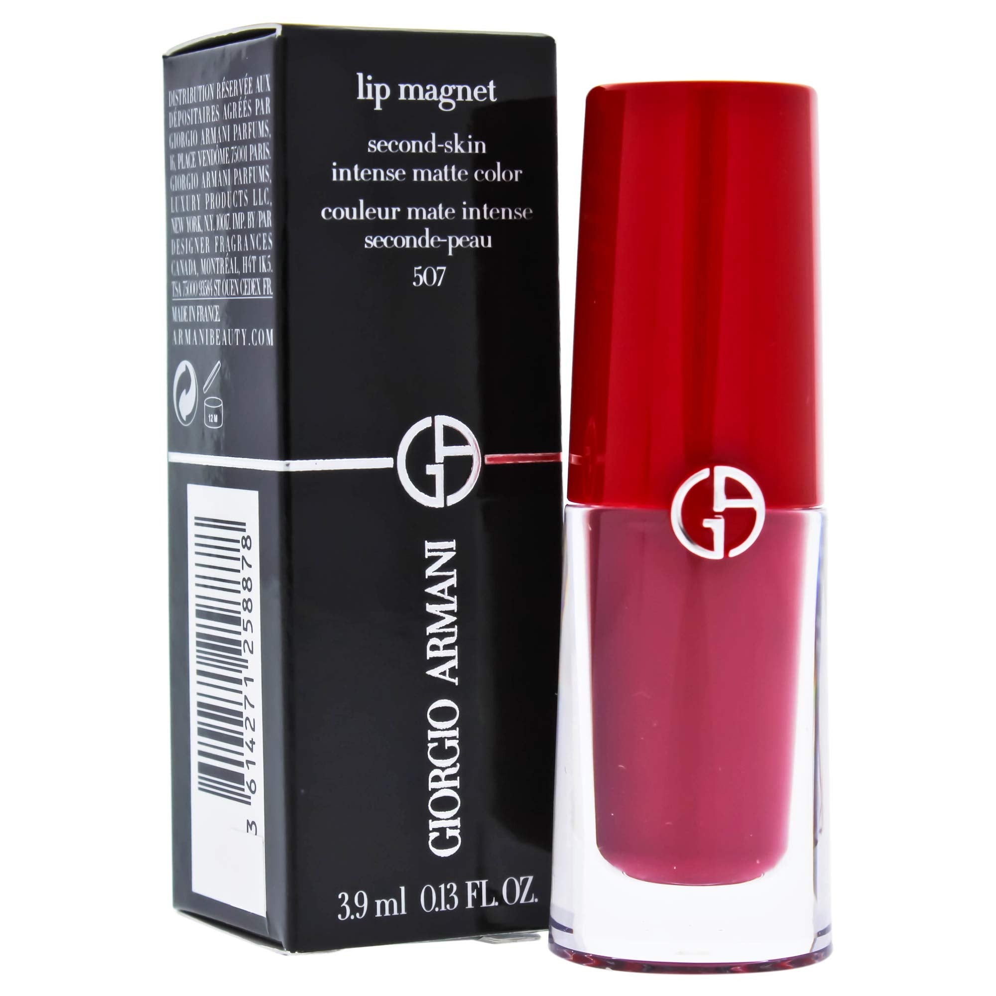 GIORGIO ARMANI Lip Magnet S-skin Intense Matte, 507 Garconne, 0.13 Ounce