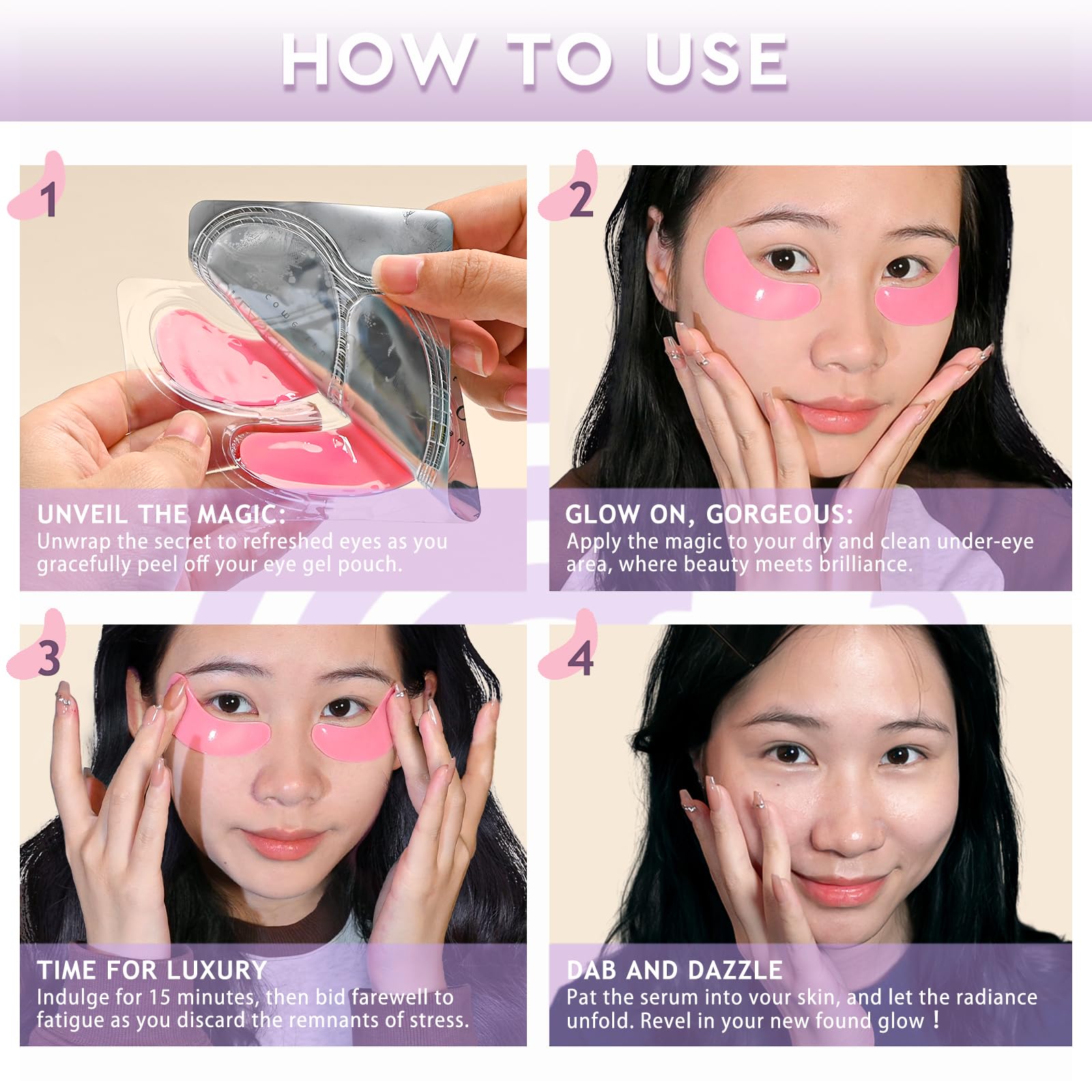 Orlaskin Under Eye Patches,30 Pairs Eye Mask Skin Care For Dark Circles, Puffy Eyes, Under Eye Bags,Wrinkles,Eye Treatment Skin