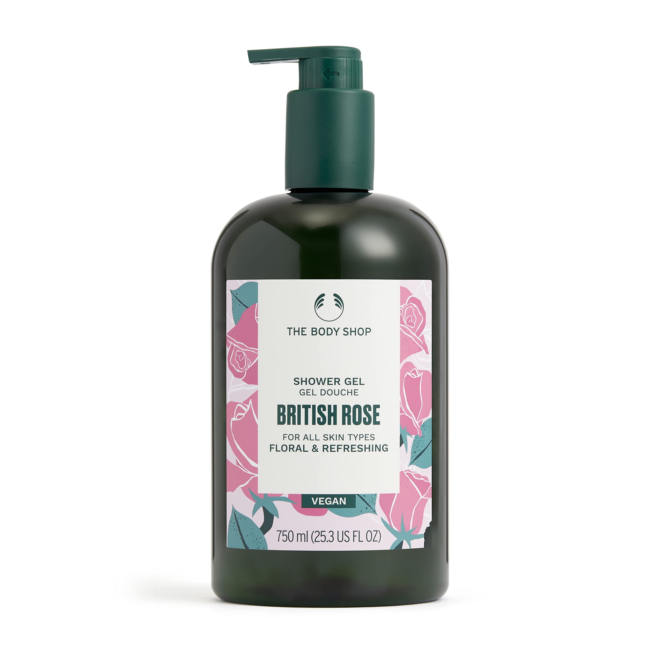 The Body Shop British Rose Shower Gel, 253 Fl Oz