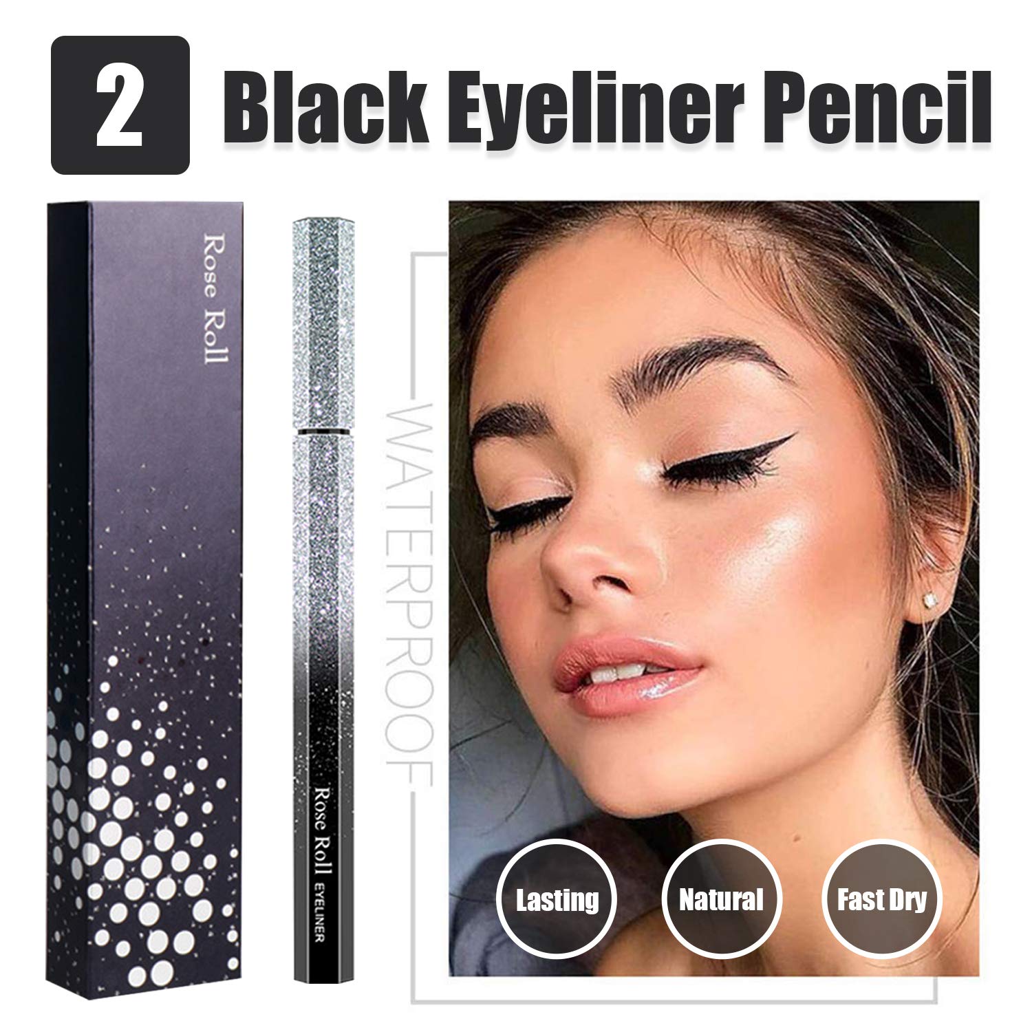 All In One Makeup Kit, Includes 12 Colors Naked Eyeshadow Palette, 5Pcs Makeup Brushes, Waterproof Eyeliner Pencils, Eyebrow Pow