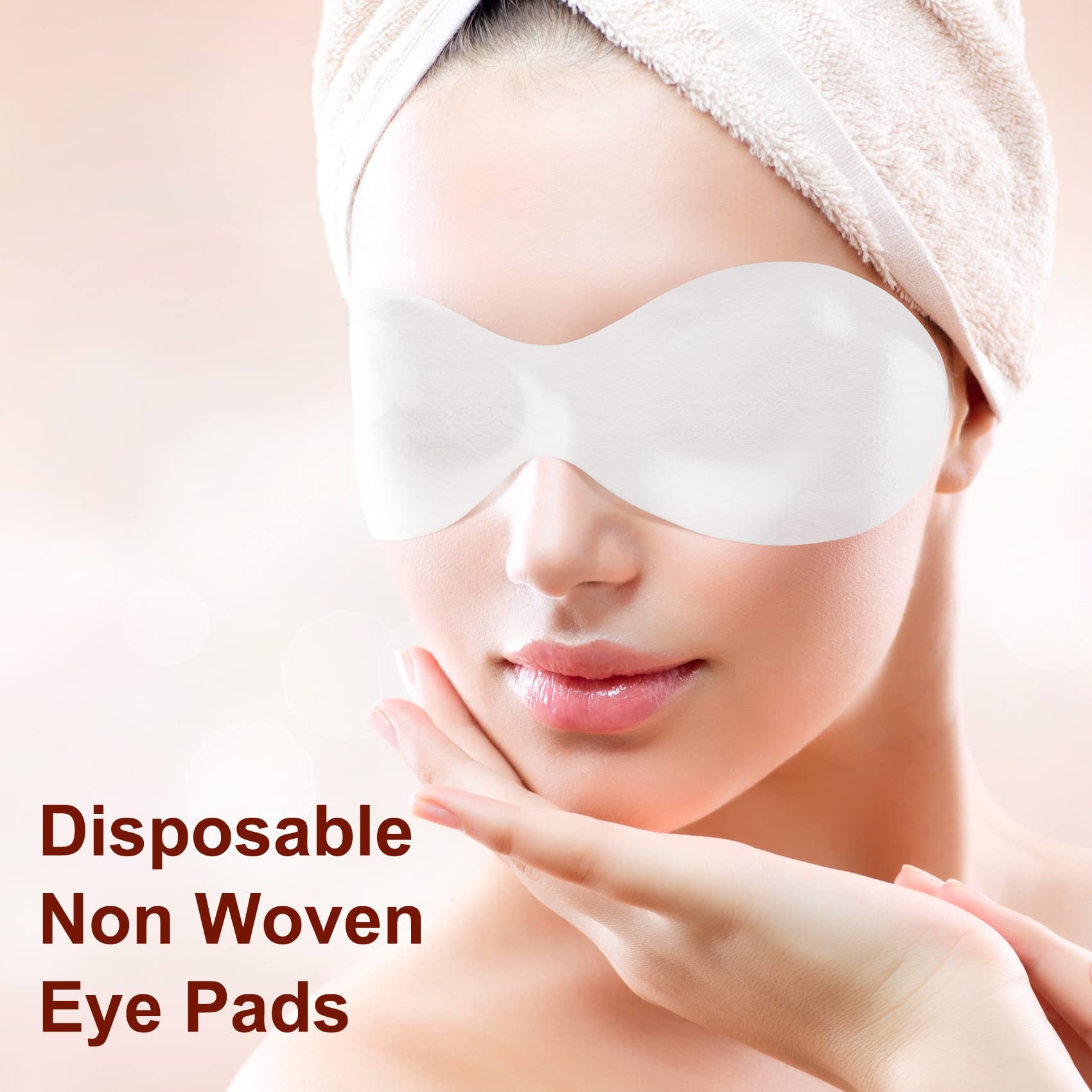 Pagow 400 Sheets Disposable Non Woven Eye Care, Cotton Paper Facial Eye Pads Spa, Diy Clear Eye Mask Paper Beauty Sheets For Ski