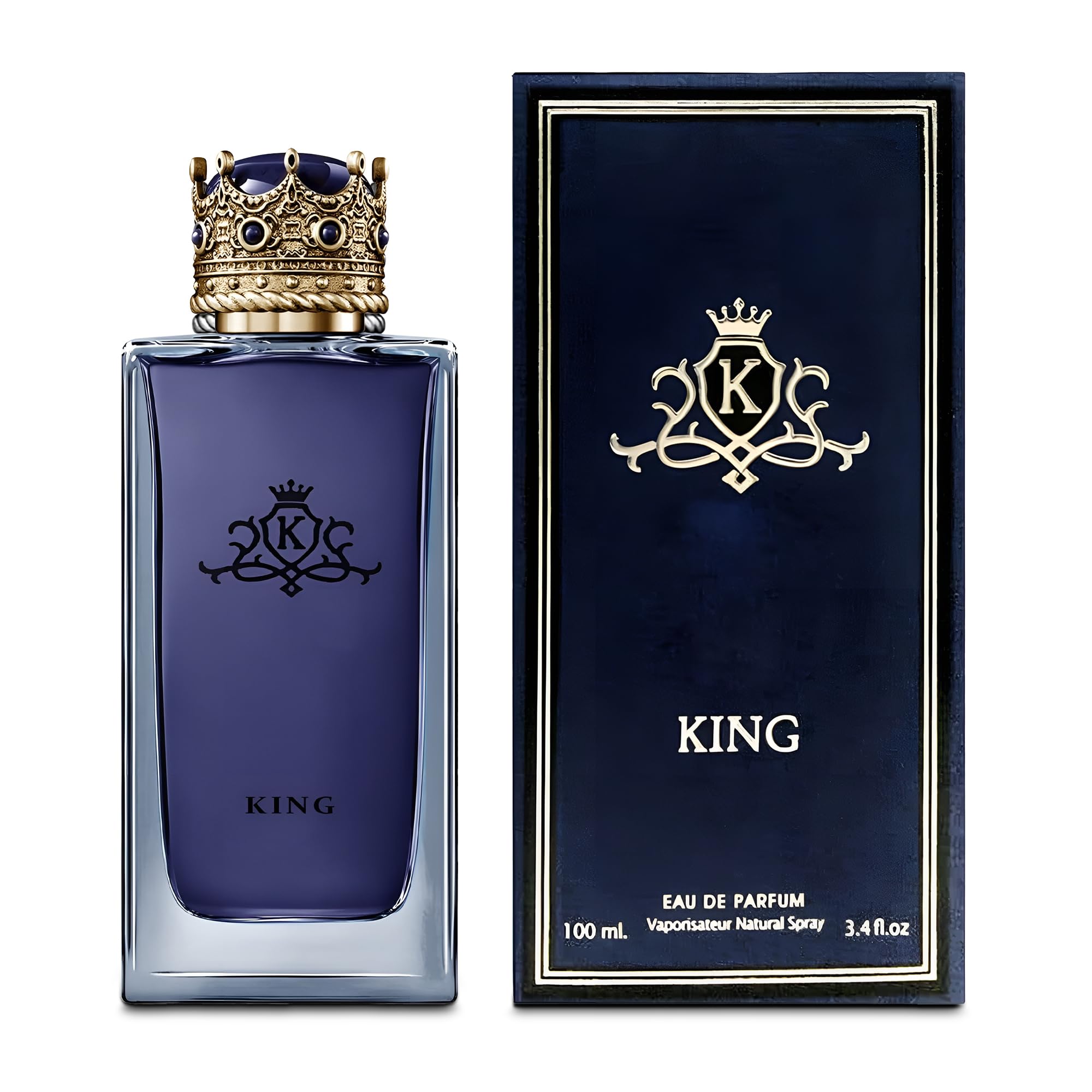 A Center King Cologne For Men Natural Spray Perfume Classic Scent Eau De Toilette For Daily Use 3.4 Fluid Ounce