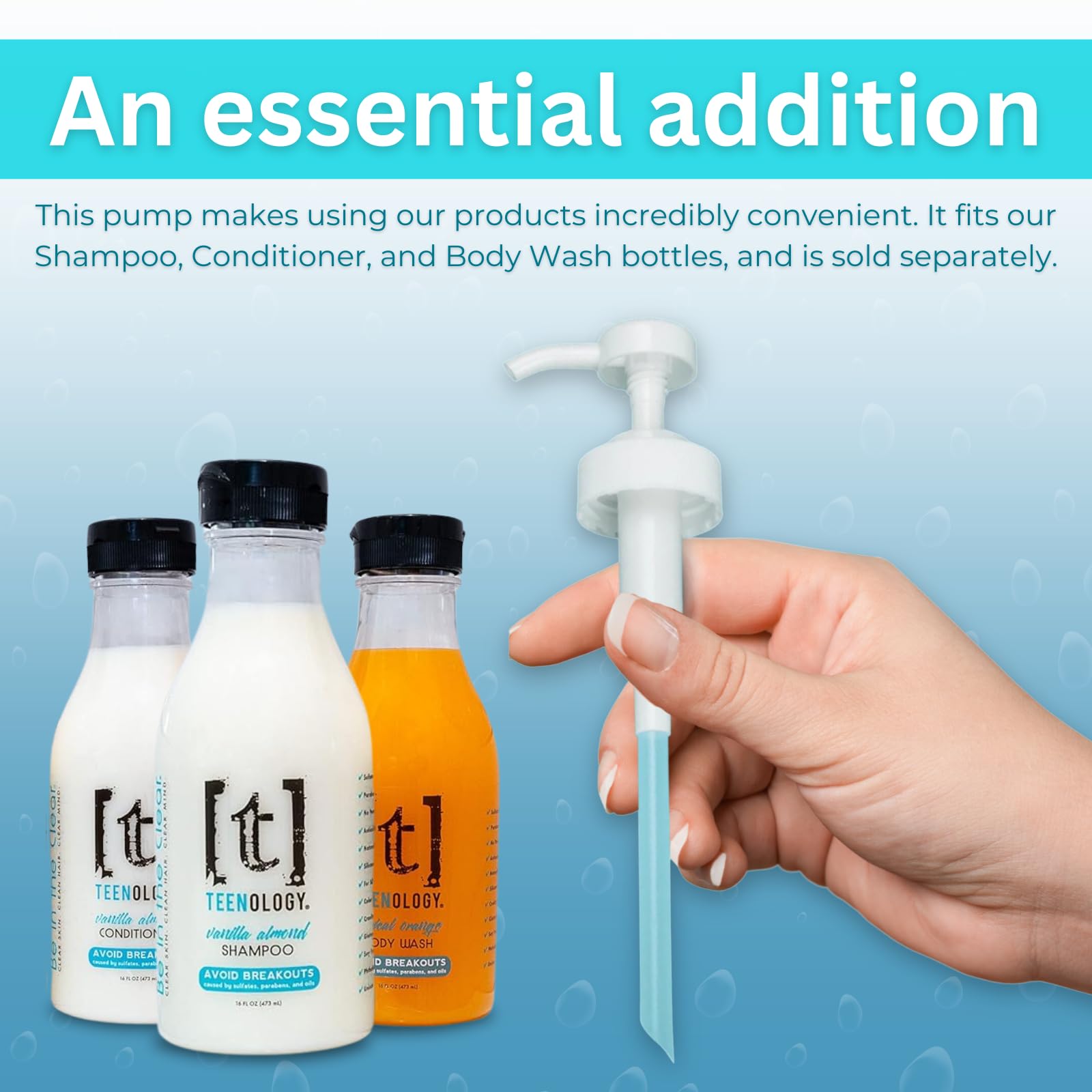 Teenology Shampoo for Teens - Avoid Forehead and Body Acne - No Sulfates or Parabens, Noncomedogenic, Natural Botanical Extracts