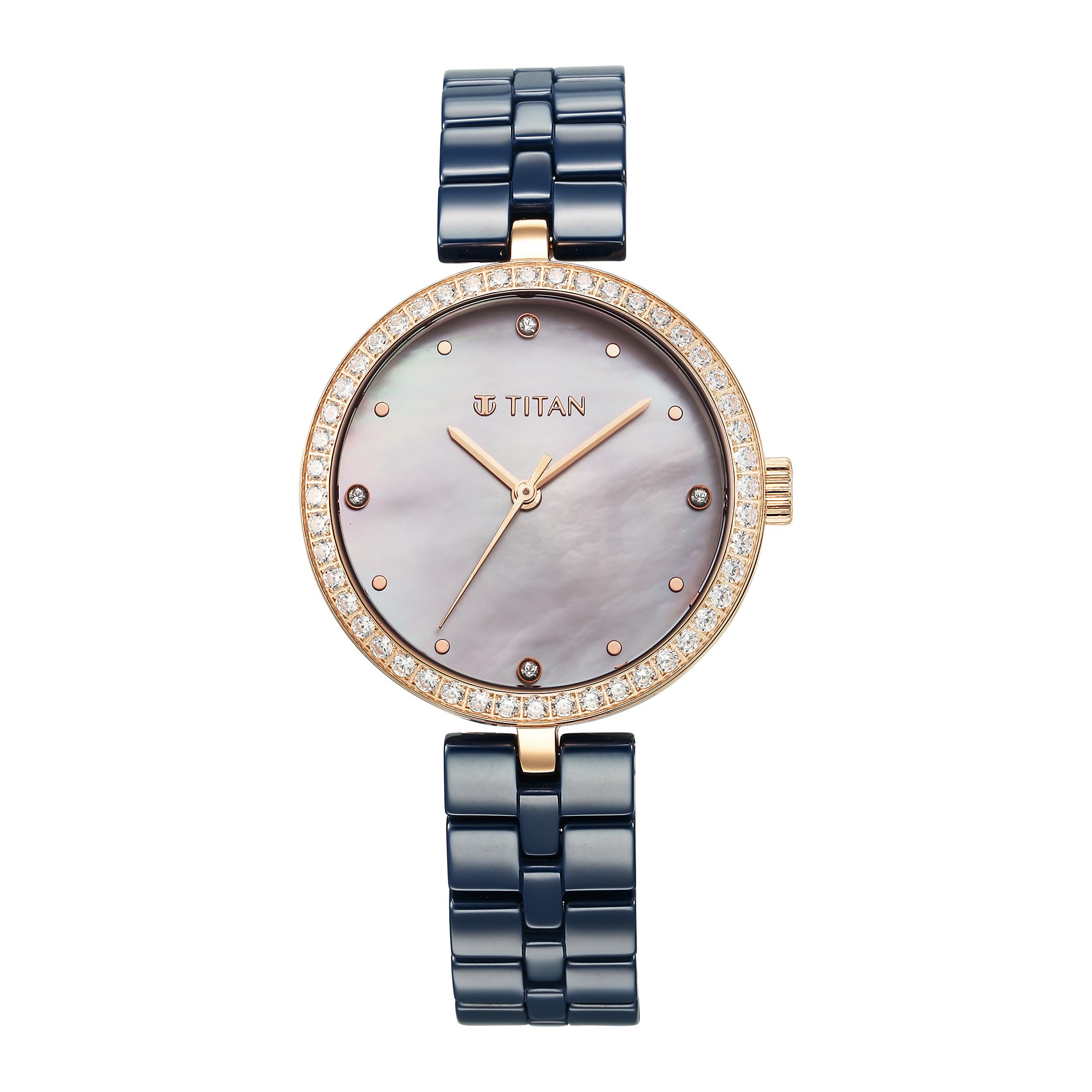 Titan Analog Watch For Women, Pearl, Modern