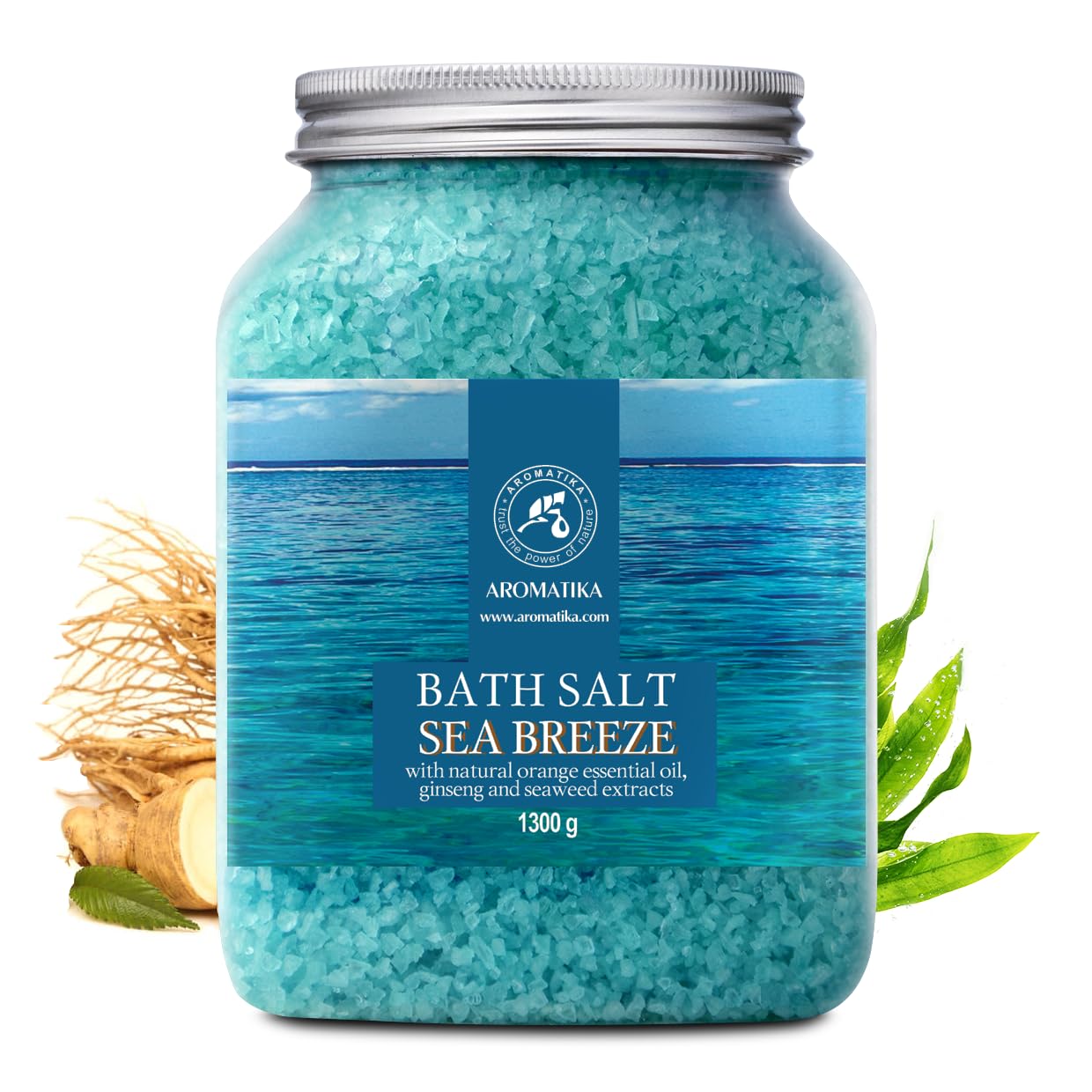 Bath Sea Salt 46 Oz - Sea Breeze Salt - Natural Bath Sea Salts - Best For Good Sleep - Relaxing - Calming - Body Care - Beauty -