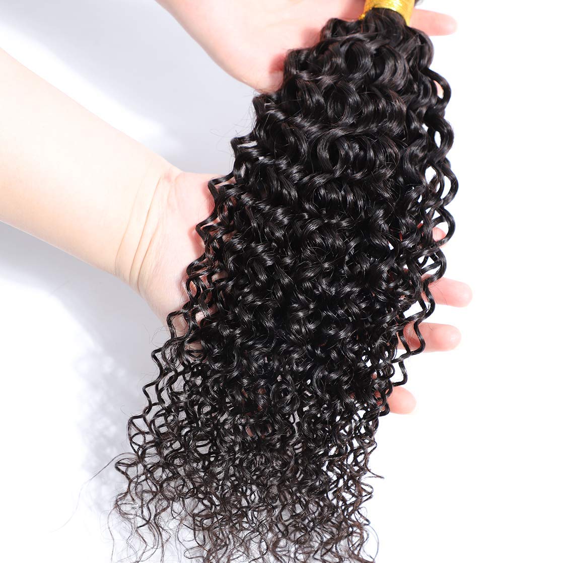 Selina Kinky Curly Brazilian Curly Hair Bundles Unprocessed Remy Hair Extensions Brazilian Virgin Human Hair 100 Gram/Bundle Nat