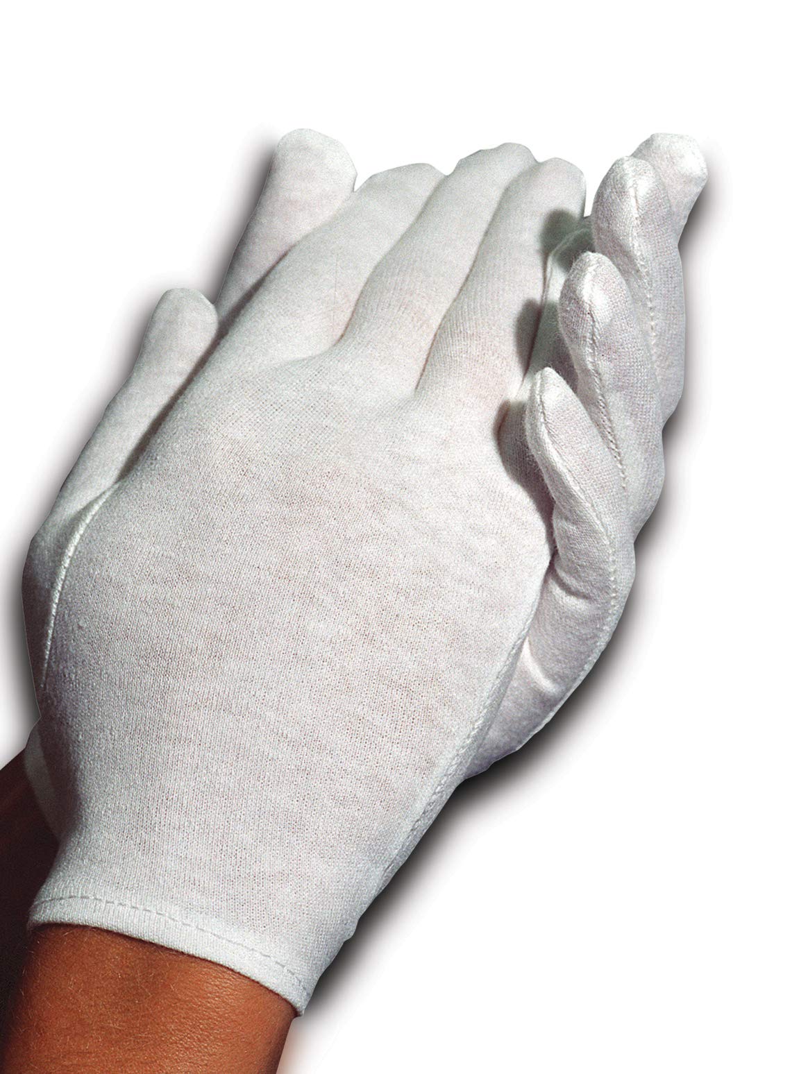 Cara Moisturizing Eczema 100% Premium Cotton Gloves, Small, White, 1 Pair
