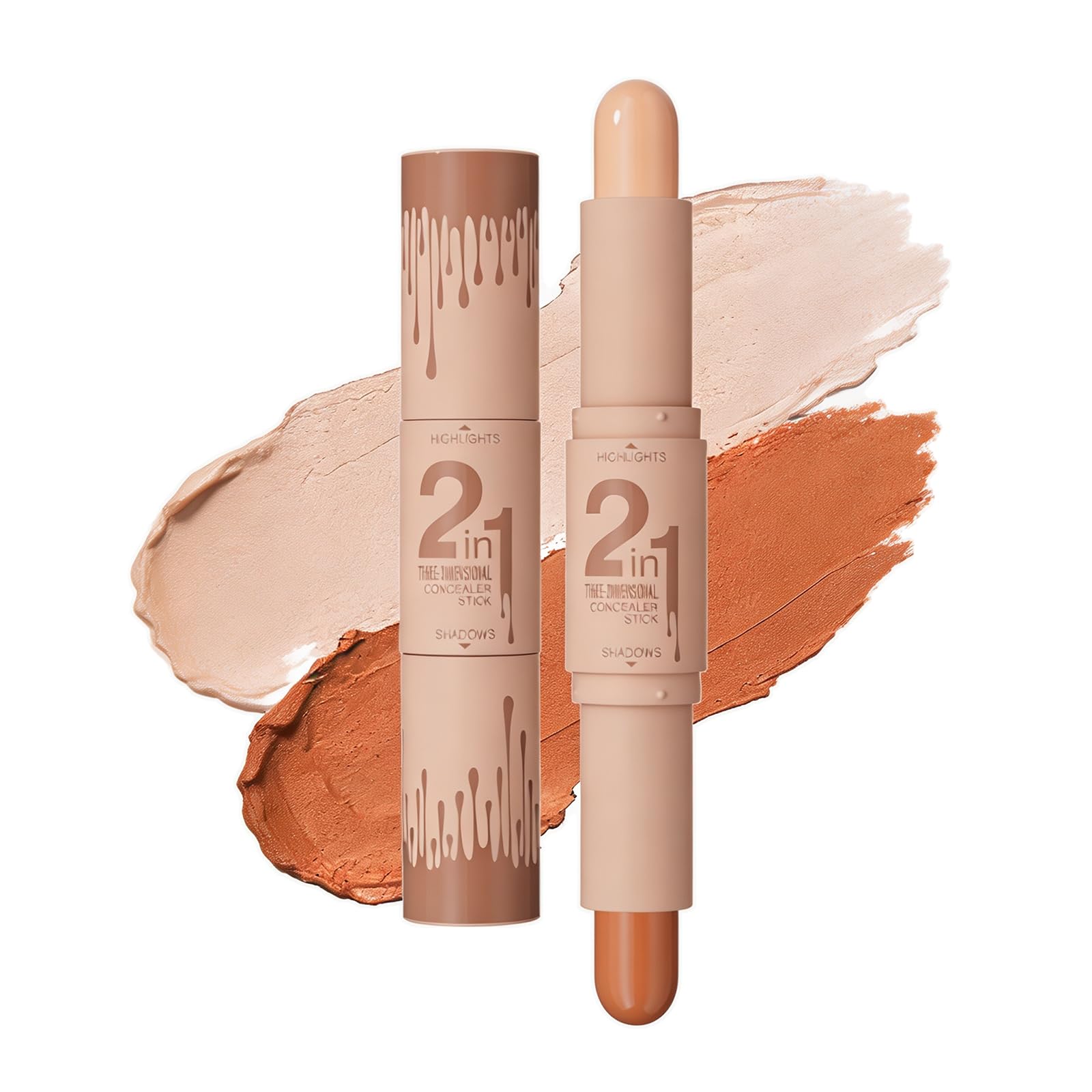 DualEnded Contour Stick Cream Highlighter & Bronzer 2in1 (#2)