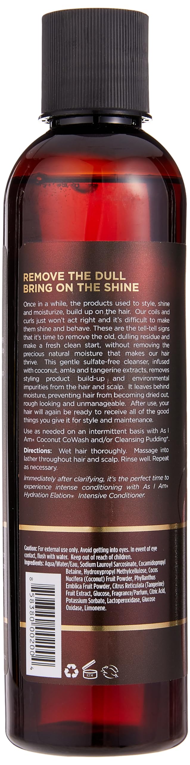 As I Am Curl Clarity Shampoo, 8 oz (Pack of 3)