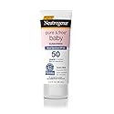 Neutrogena Pure & Baby Mineral Sunscreen Lotion With Broad Spectrum Spf 50 & Zinc Oxide, Water-Resistant, Hypoallergenic & Tear-