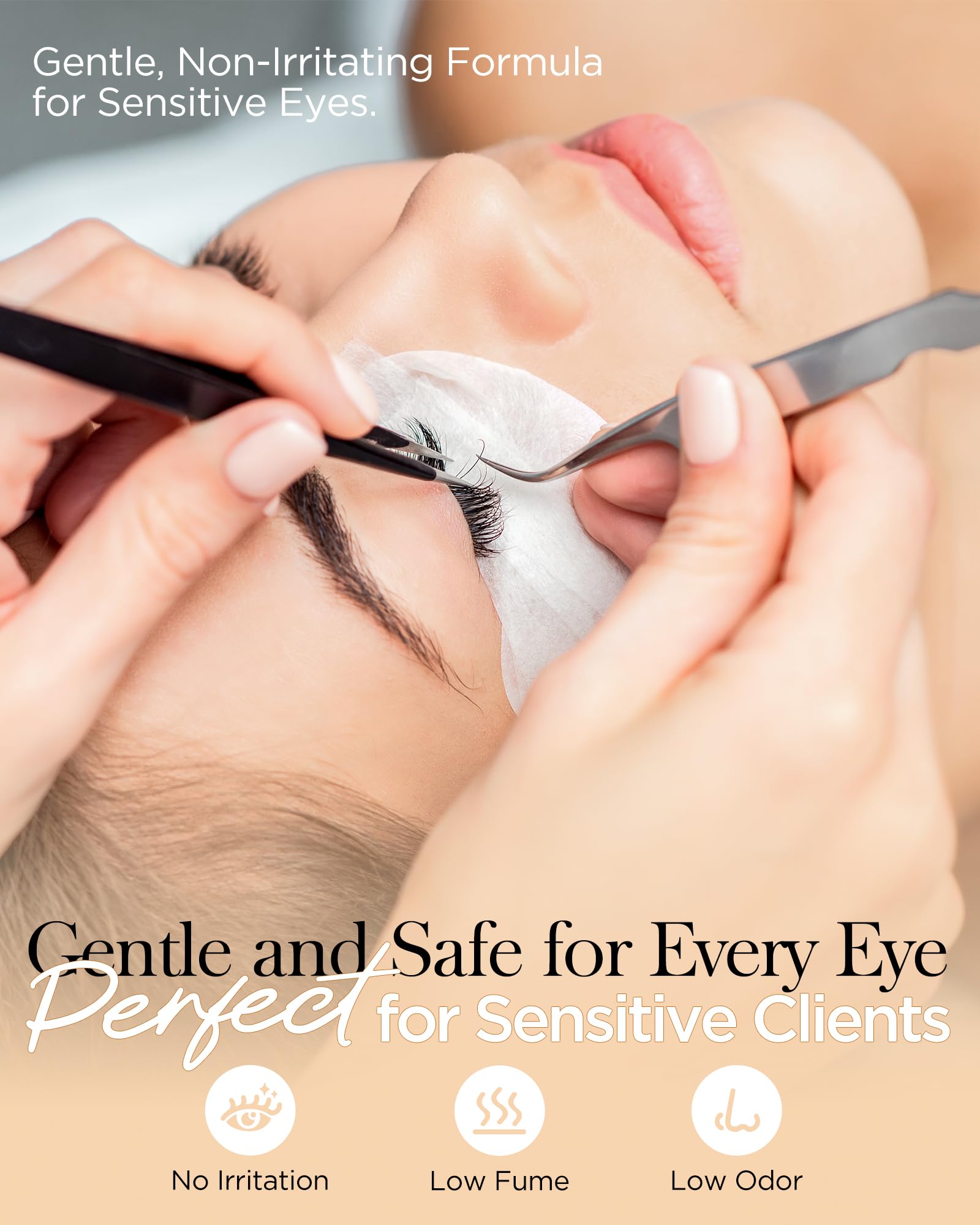 Eyelash Extension Glue, Lash Glue for Eyelash Extensions 10 ml, Smart Drop Technology Flash Glue for Classic and Volume Lashes,