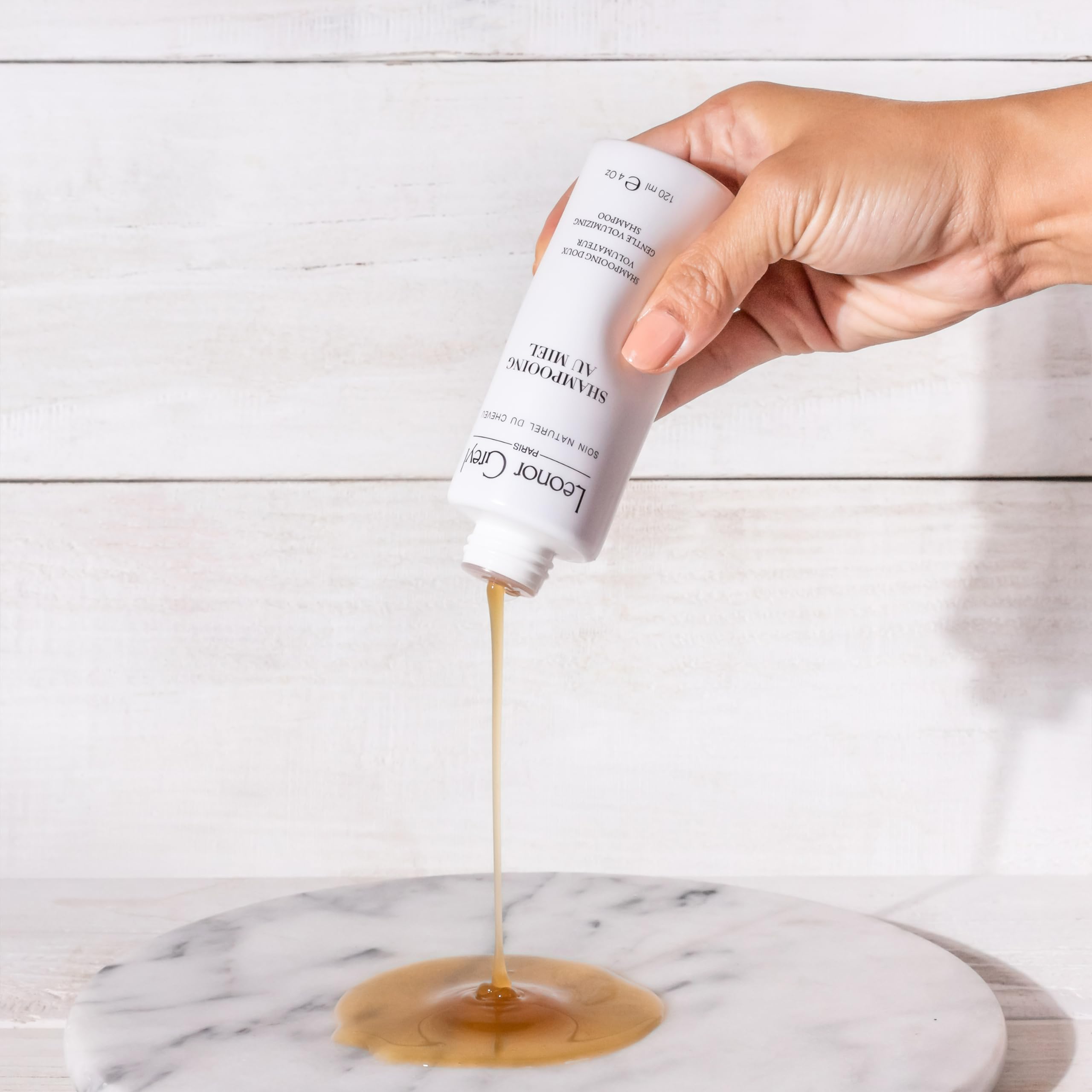 Leonor Greyl Gentle Volumizing Honey Shampoo - Shampooing Au Miel 97% Natural Ingredients, Lavender Honey, French Rose Extracts