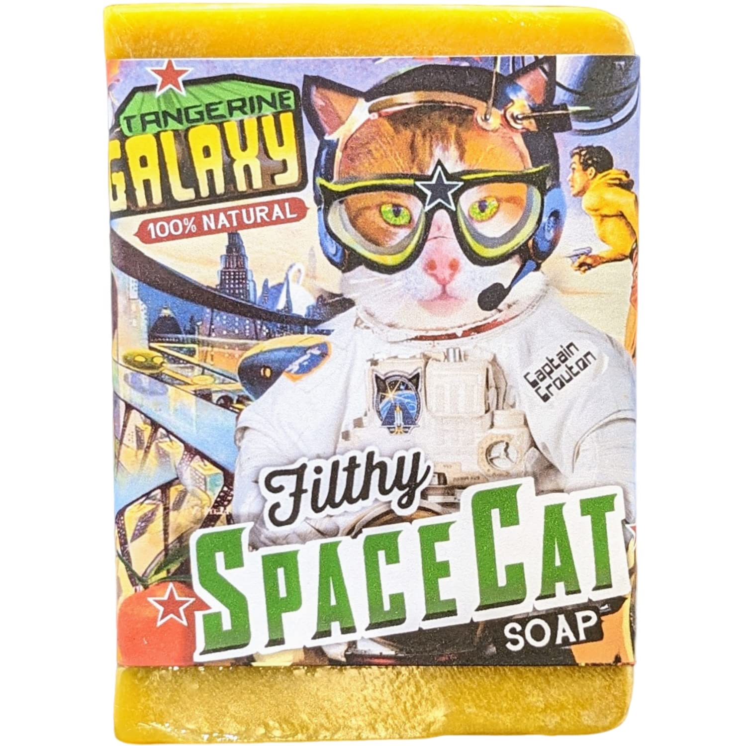 Tangerine Galaxy Filthy Space Cat Soap