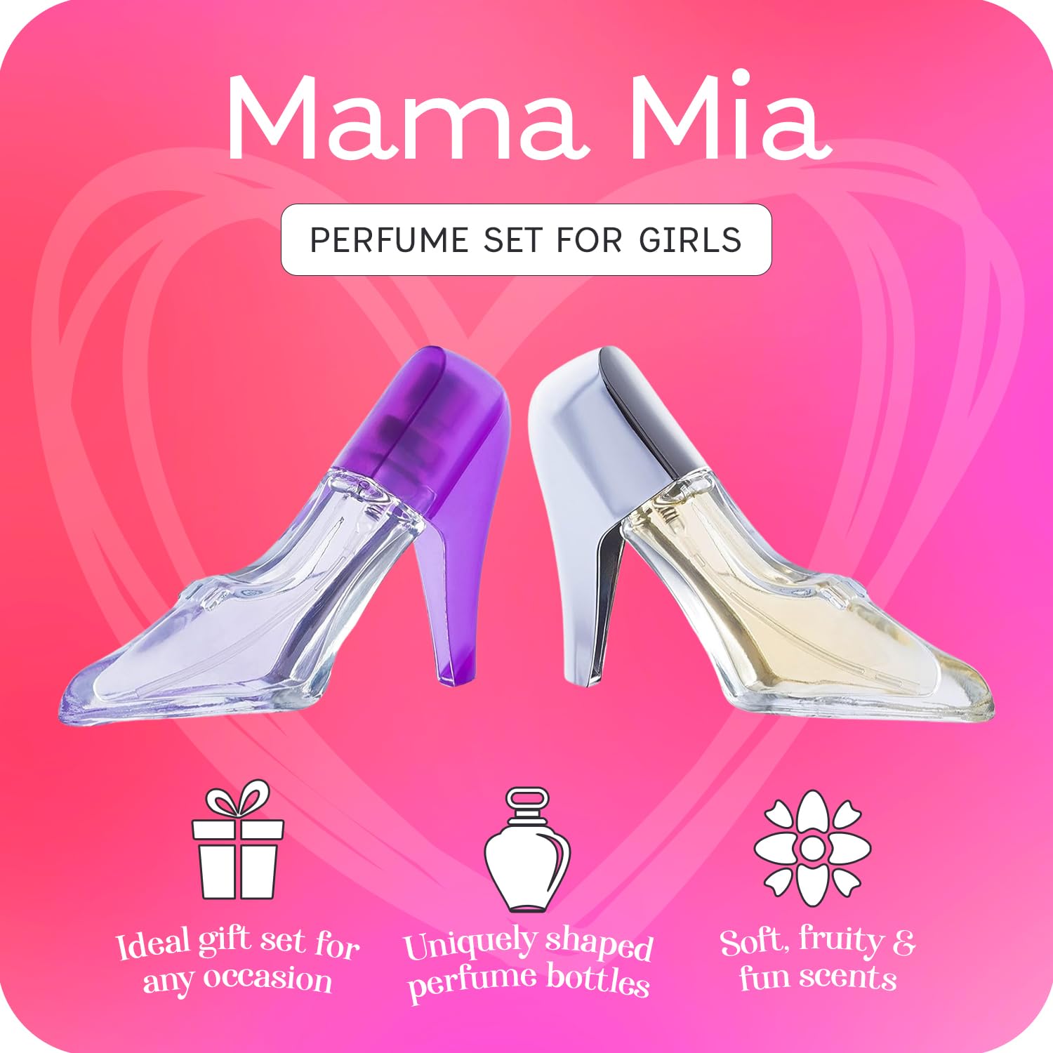 Scented Things Mama Mia Perfume Set For Teen Girls, Kids Body Spray For Girls 10-12 & Teens, Body Mist For Teenage Girl, Fashion