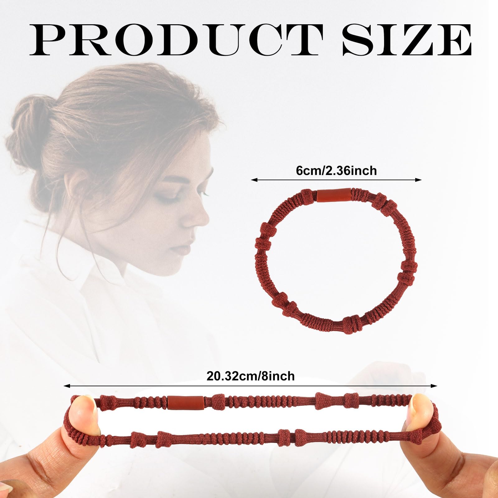 24pcs Boho Hair Ties, Cute Hair Ties Bracelets Elastic Hair Tail Hairbands for Ponytail Holders Hair Accessories for Women Girls