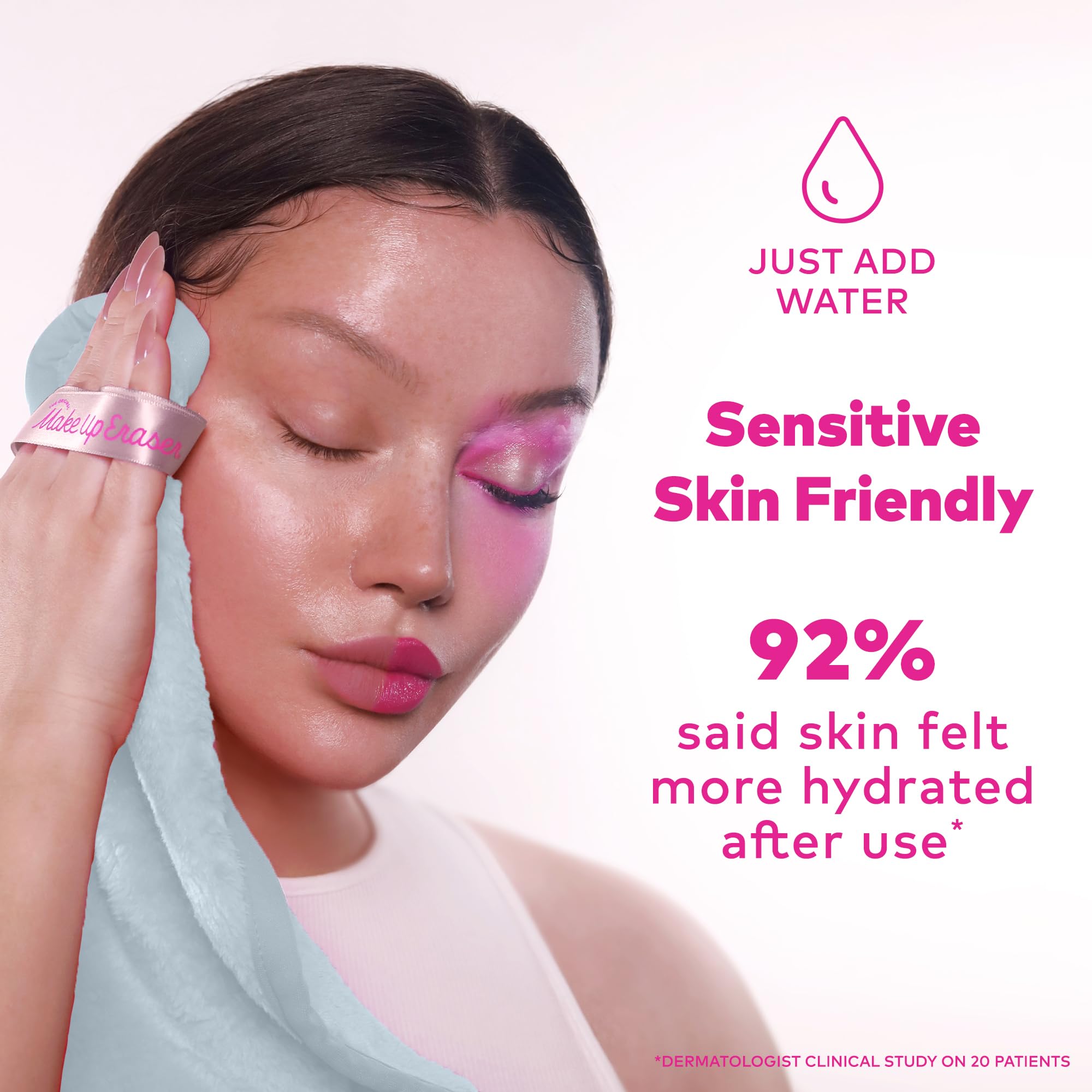 The Original Makeup Eraser - Effortlessly Remove All Makeup Using Only Water, Including Waterproof Mascara, Eyeliner, Foundation