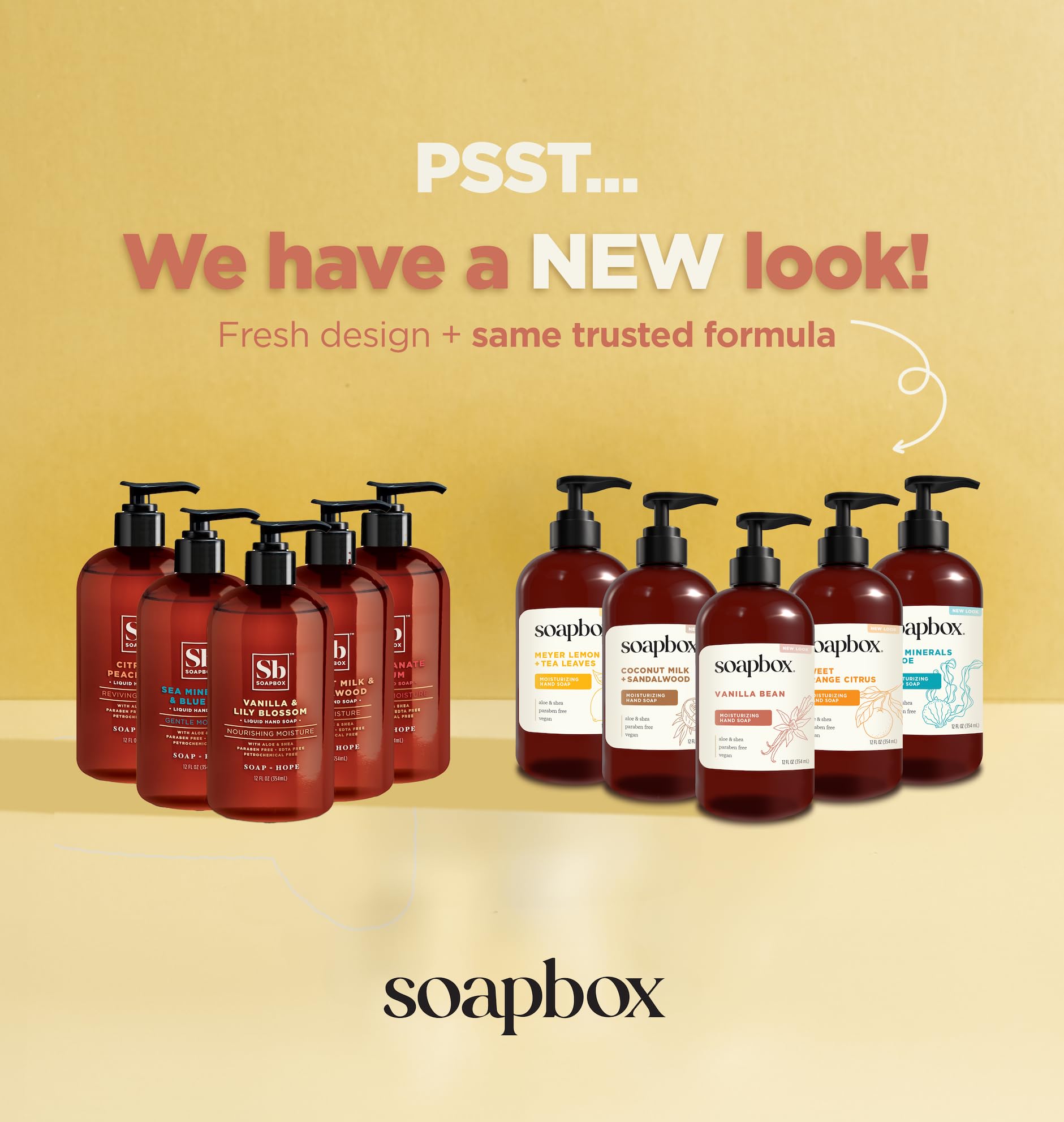 Soapbox Liquid Hand Soap, Vanilla & Lily Blossom - Gentle, Moisturizing Hand Cleanser, Vegan, Cruelty Free Hand Soap For Bathroo