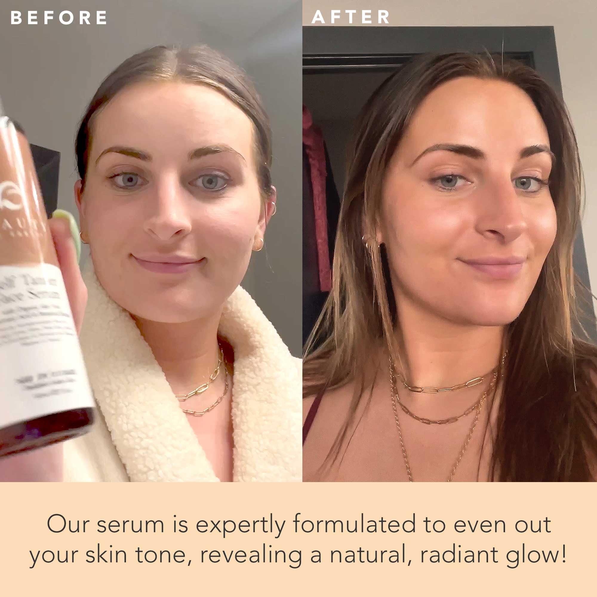 Face Tanner Serum - Fair to Medium Sunless Tanner for Face Sunless Tanner with Hyaluronic Acid - Self Tanner for Face Self Tan -