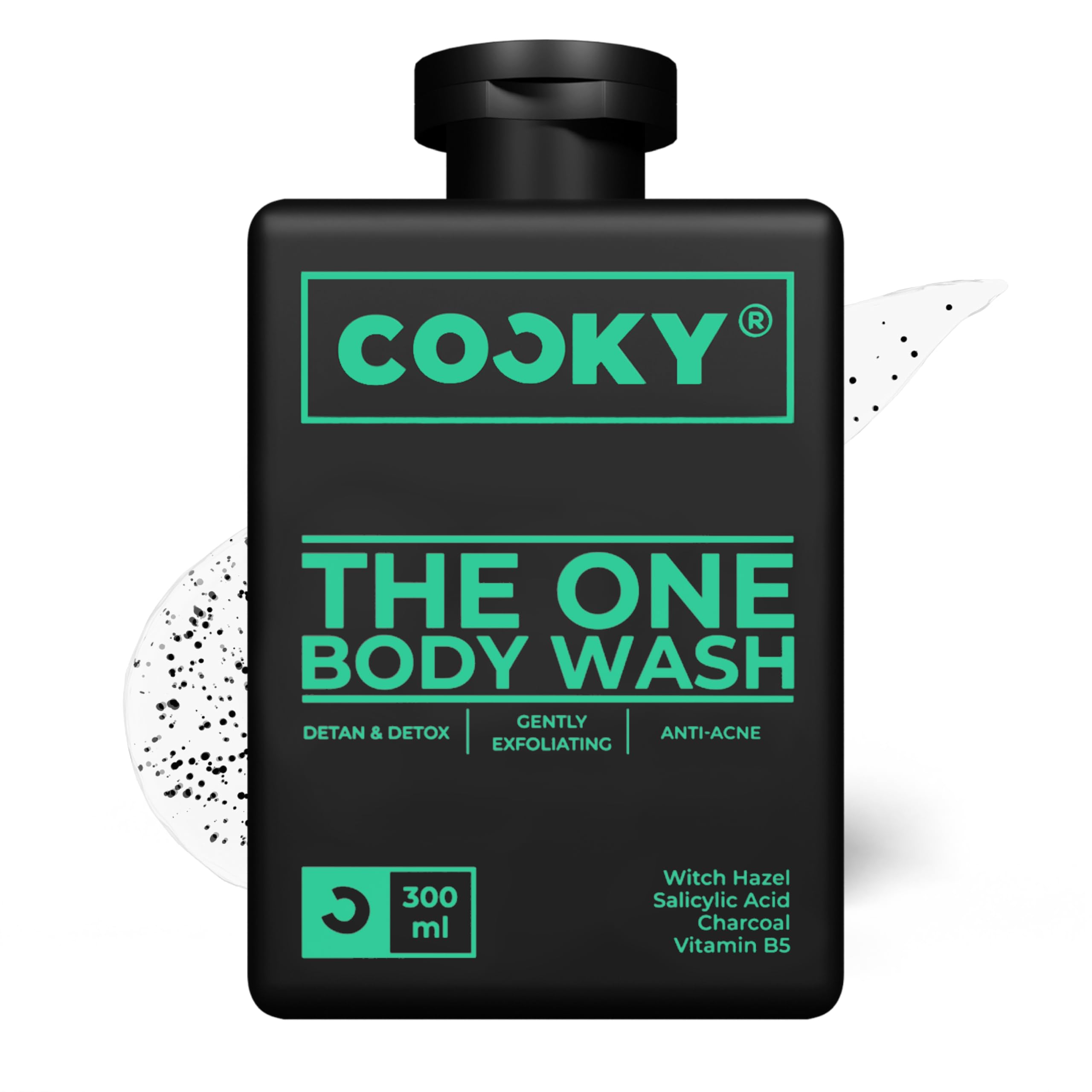 Cocky - The One Body Wash For Men | All-In-One Deep Cleansing, De-Tan, Detox, Anti-Acne | Powered By Witch Hazel, Salicylic Acid