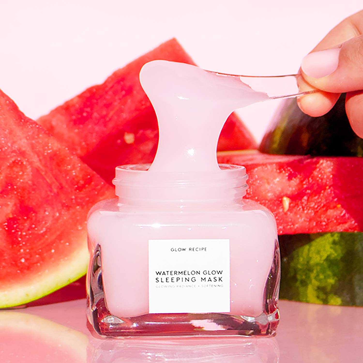 Glow Recipe Watermelon Glow Sleeping Mask - Exfoliating + Anti-Aging Overnight Face Mask w/ AHA, Hyaluronic Acid + Pumpkin Seed