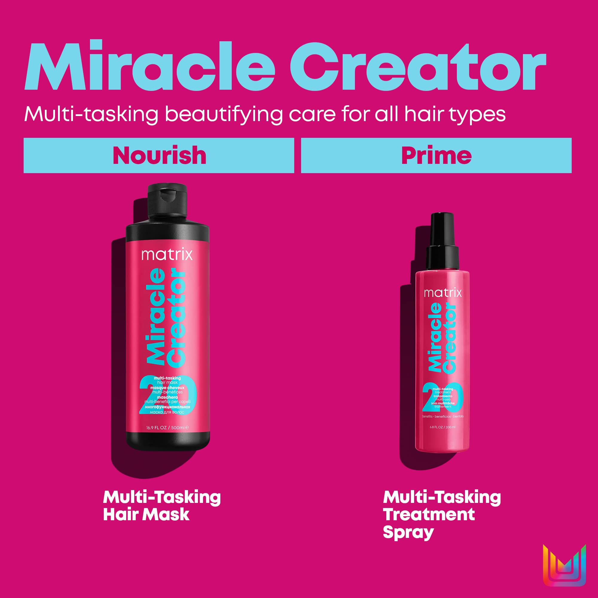 Matrix Total Results Miracle Creator  Ultimate Strengthening Leave-In Conditioner  Moisturizing Heat Protectant & Detangler Spra