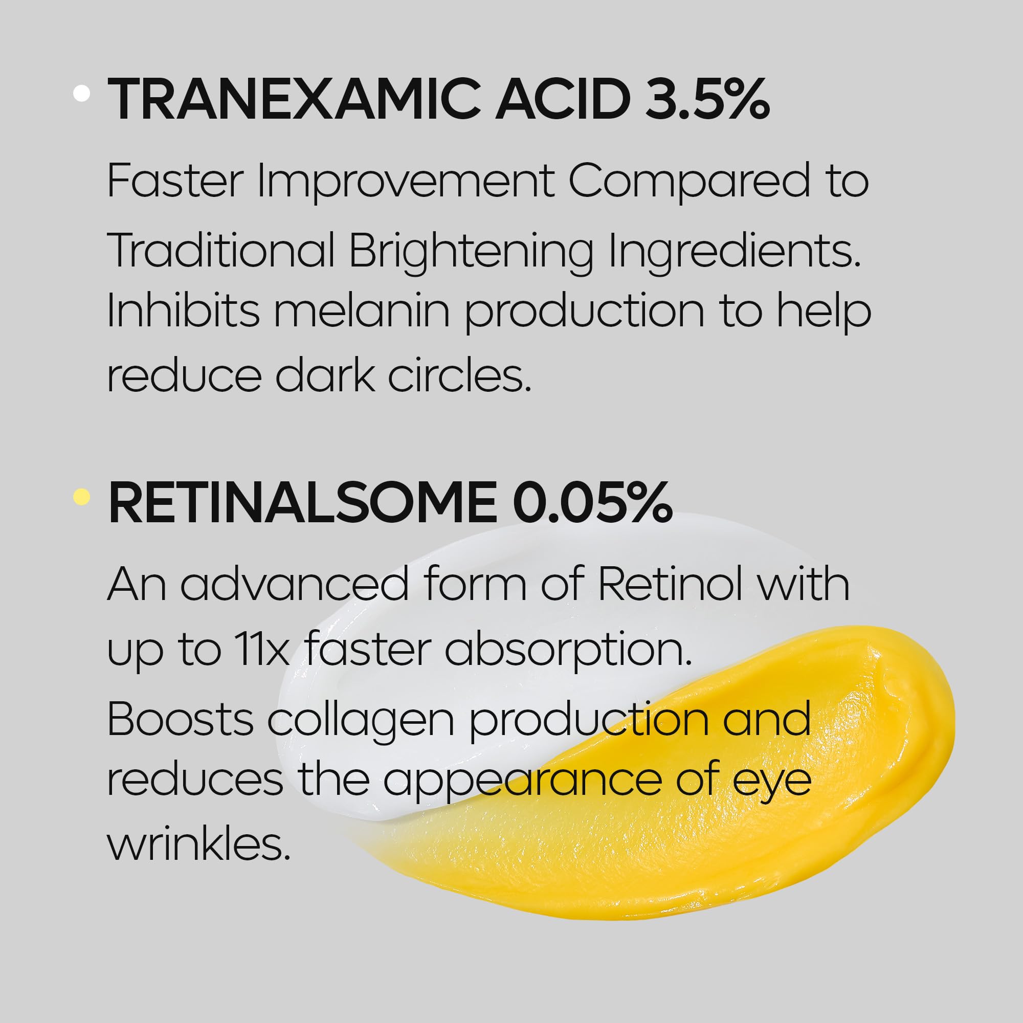 Dr.Melaxin Tx Tranexamic Acid Retinalsome Eye Cream With Adenosine Niacinamide For Fine Lines, Wrinkles & Dark Spots | Daily Ant