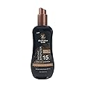 Australian Gold Spray Gel Sunscreen With Instant Bronzer Spf 15, 8 Ounce | Moisturize & Hydrate Skin | Broad Spectrum | Water Re