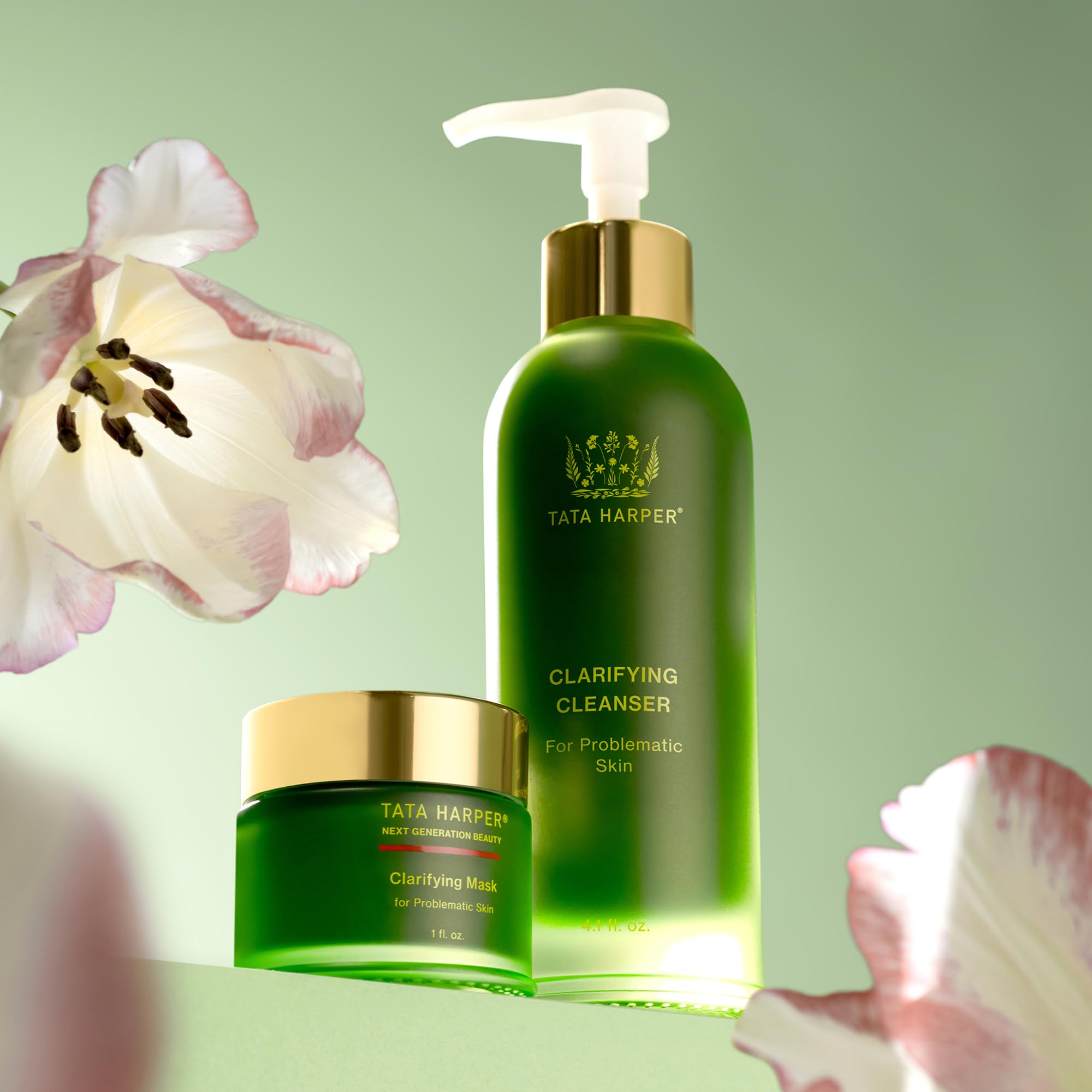 Tata Harper Clarifying Mask, Salicylic Acid & Lactic Acid Blemish Treatment, 100% Natural, Made Fresh in Vermont, 30ml