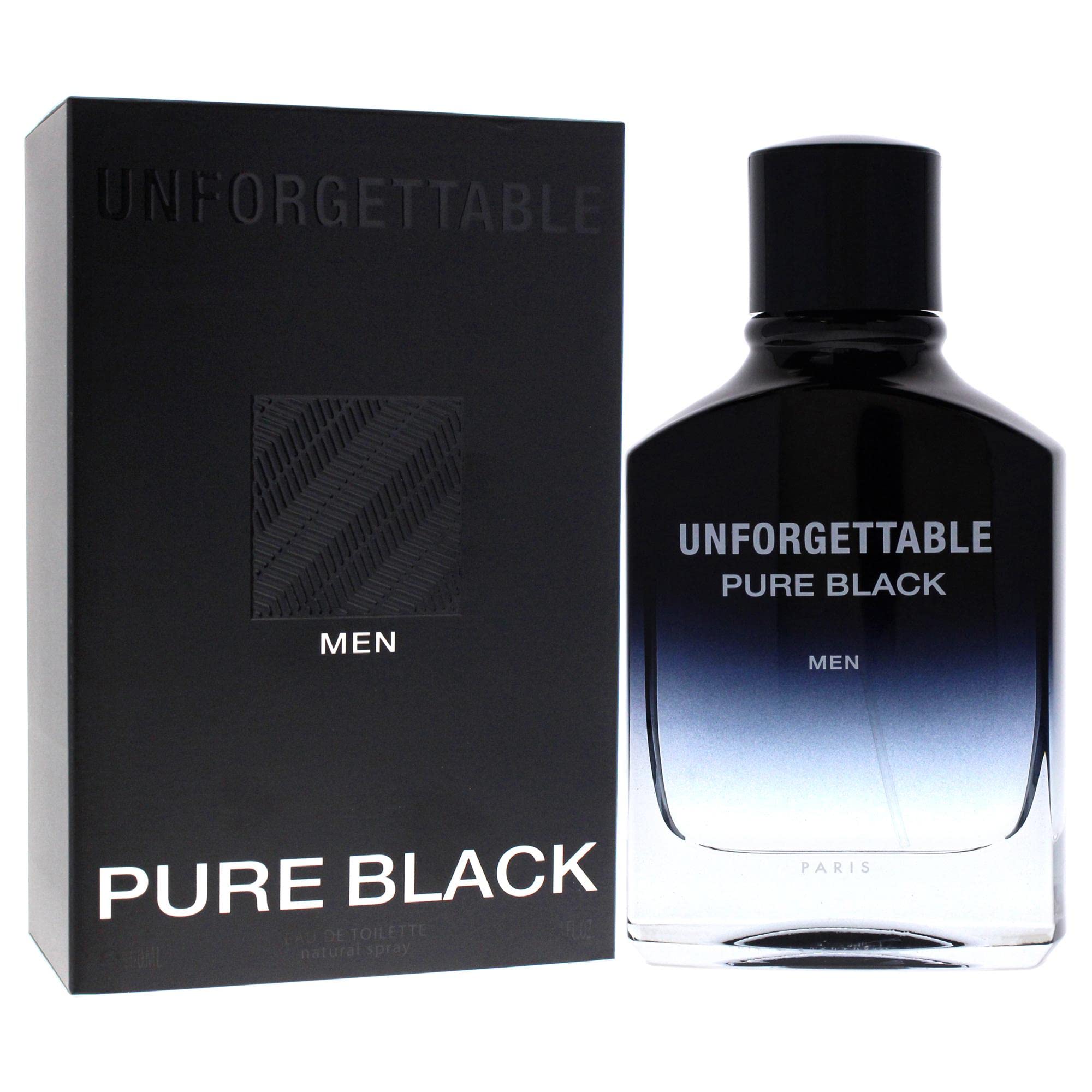 Unforgettable Pure Black By Glenn Perri, 3.4 Oz Eau De Toilette Spray For Men