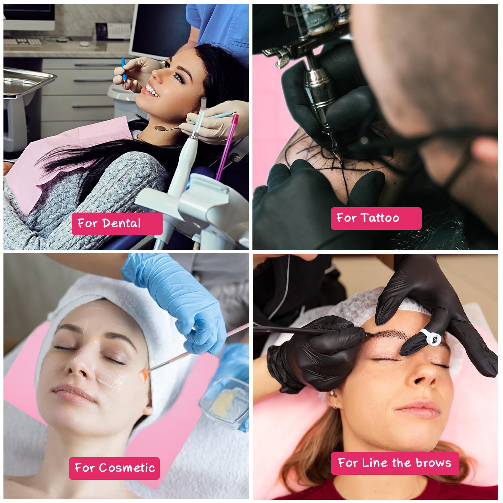 20 Pcs Disposable Nail Art Table Mat,13''X18'' Nail Art Table Towels Mat,3 Ply Nail Napkins For Acrylic, Nail Art Mat Paper Shee