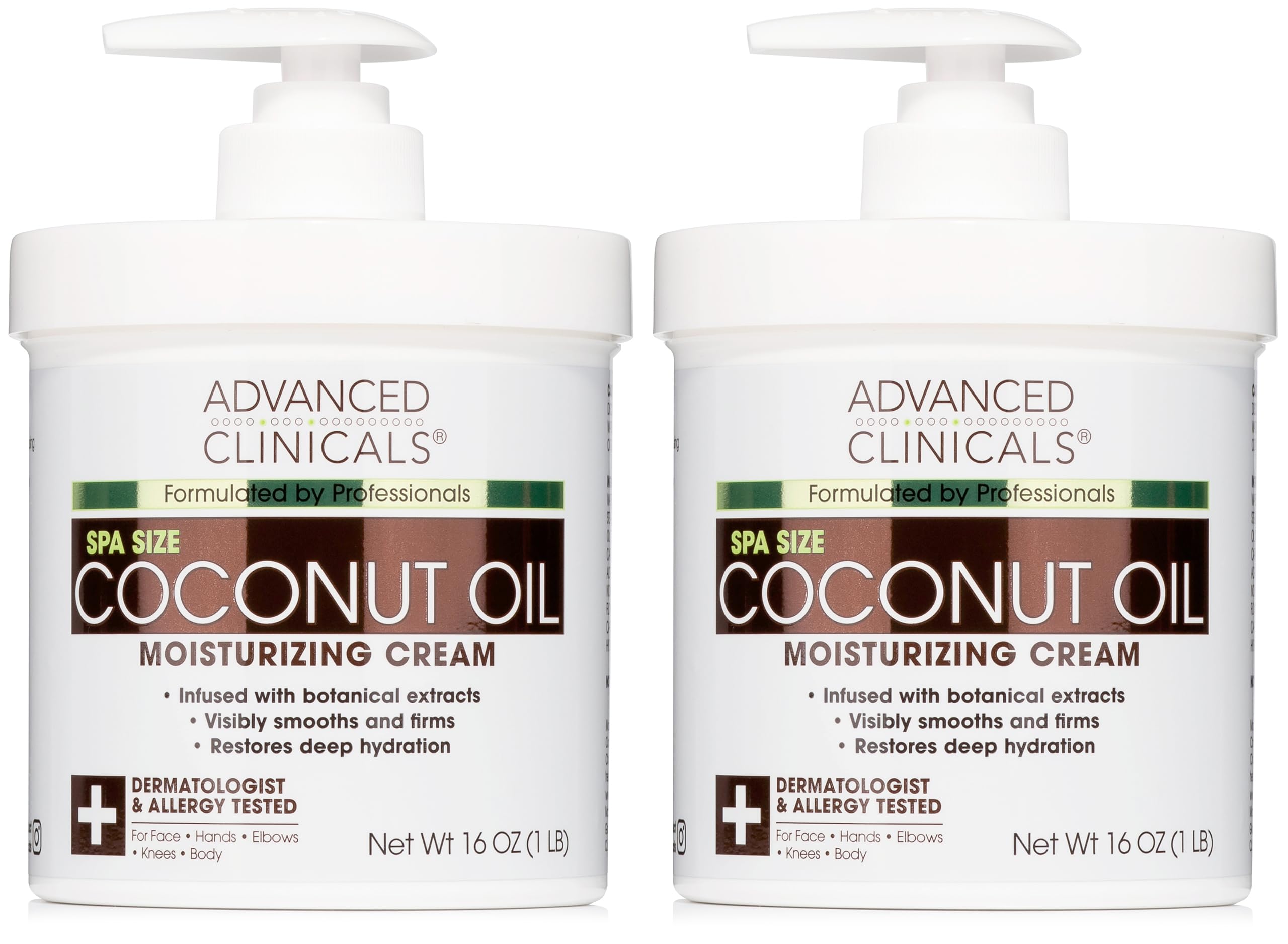 Advanced Clinicals Coconut Body Lotion Moisturizing Cream & Face Lotion For Women & Men | Coconut Lotion | Natural Coconut Oil C