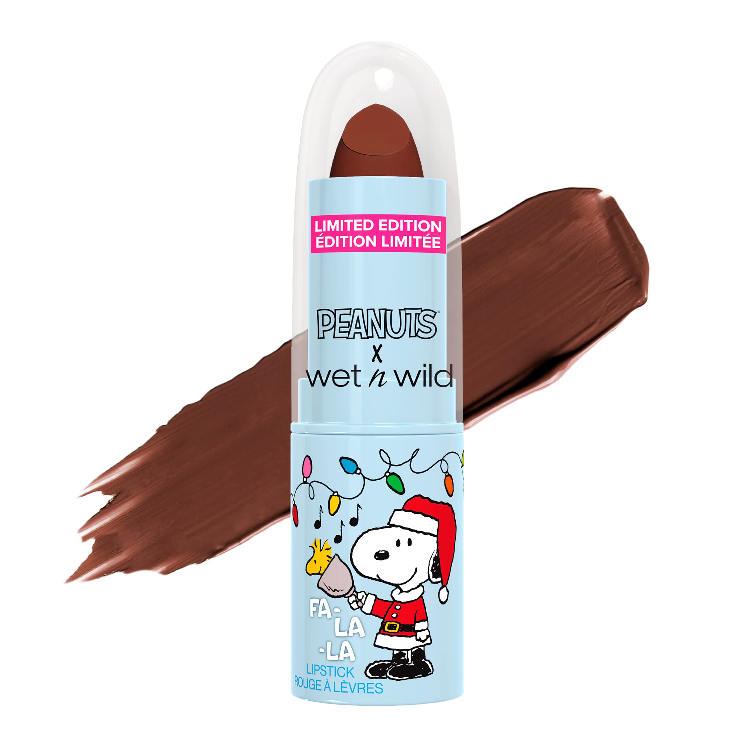 wet n wild Peanut Collection FaLaLa Lipstick Charlie Brown