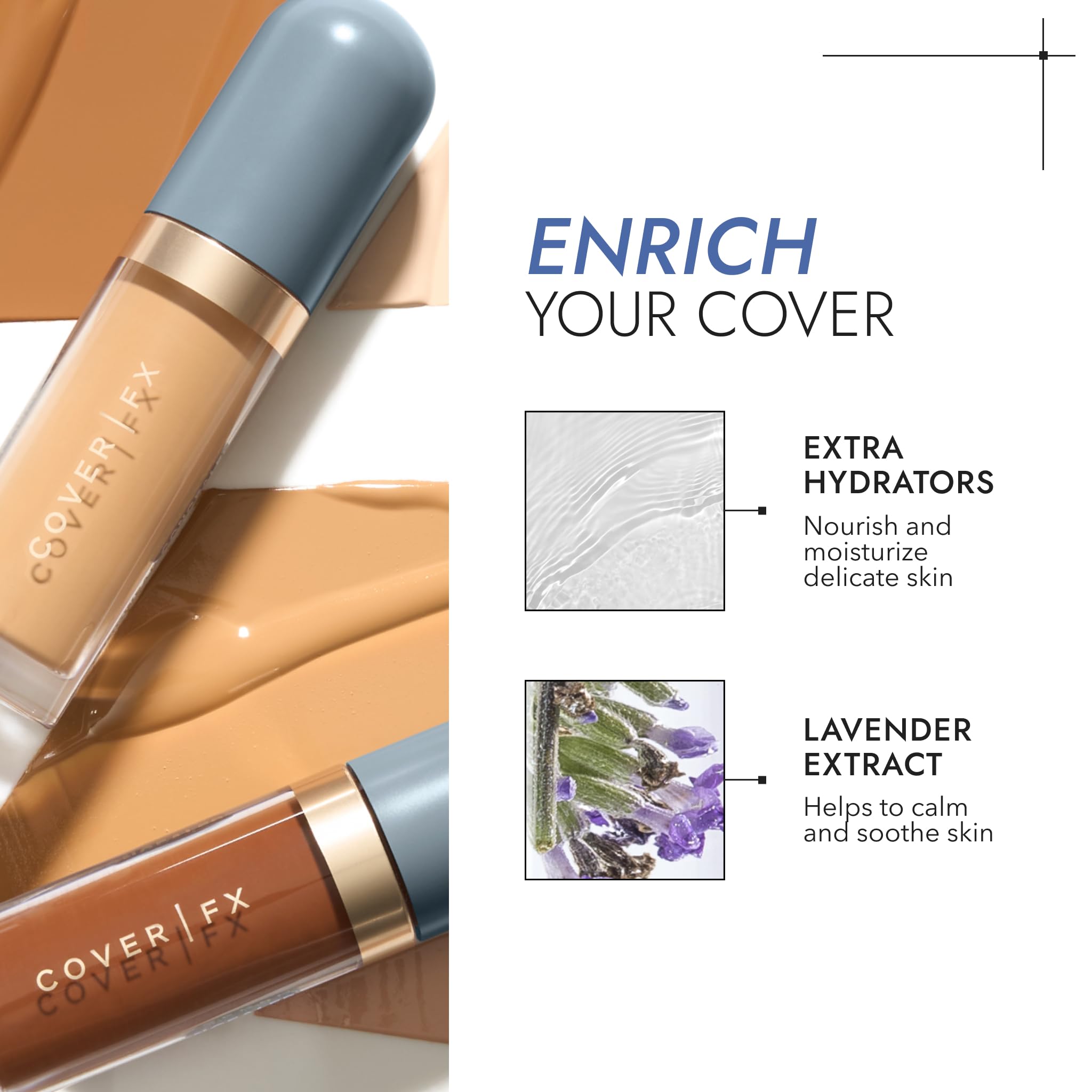 Cover Fx Skin Discovered Longwear Full Coverage Concealer | Buildable Crease-Resistant High Coverage Formula Conceals, Corrects,