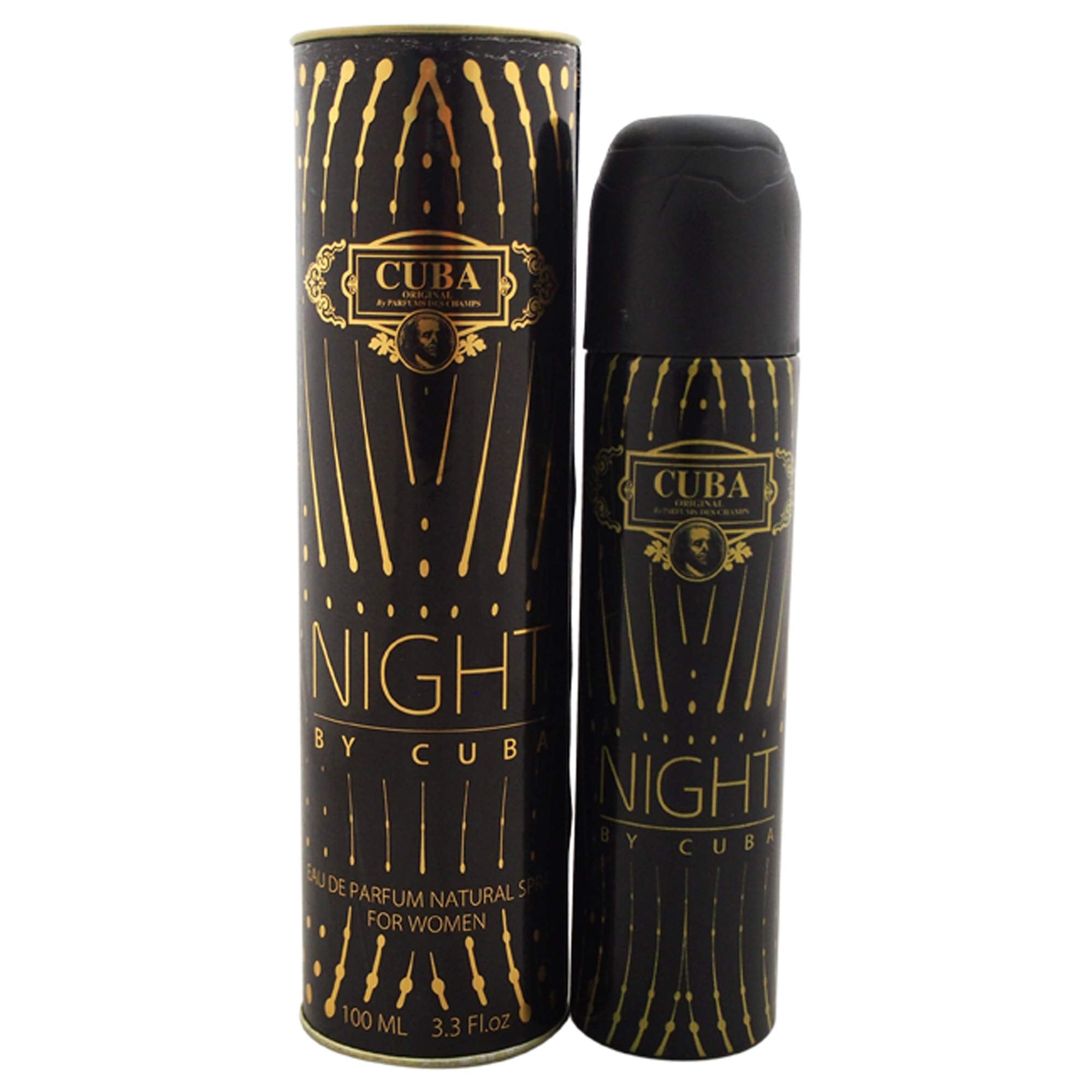 Cuba Womens Eau De Parfum Spray, Night, 33 Ounce