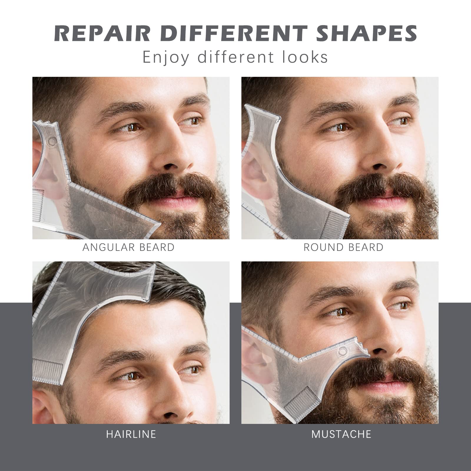 NewBang 8 Pieces White Barber Pencil Set Edge Hairline Razor Trace Pencils Beard Guide Beard Hairline Outliner and Beard Shaping