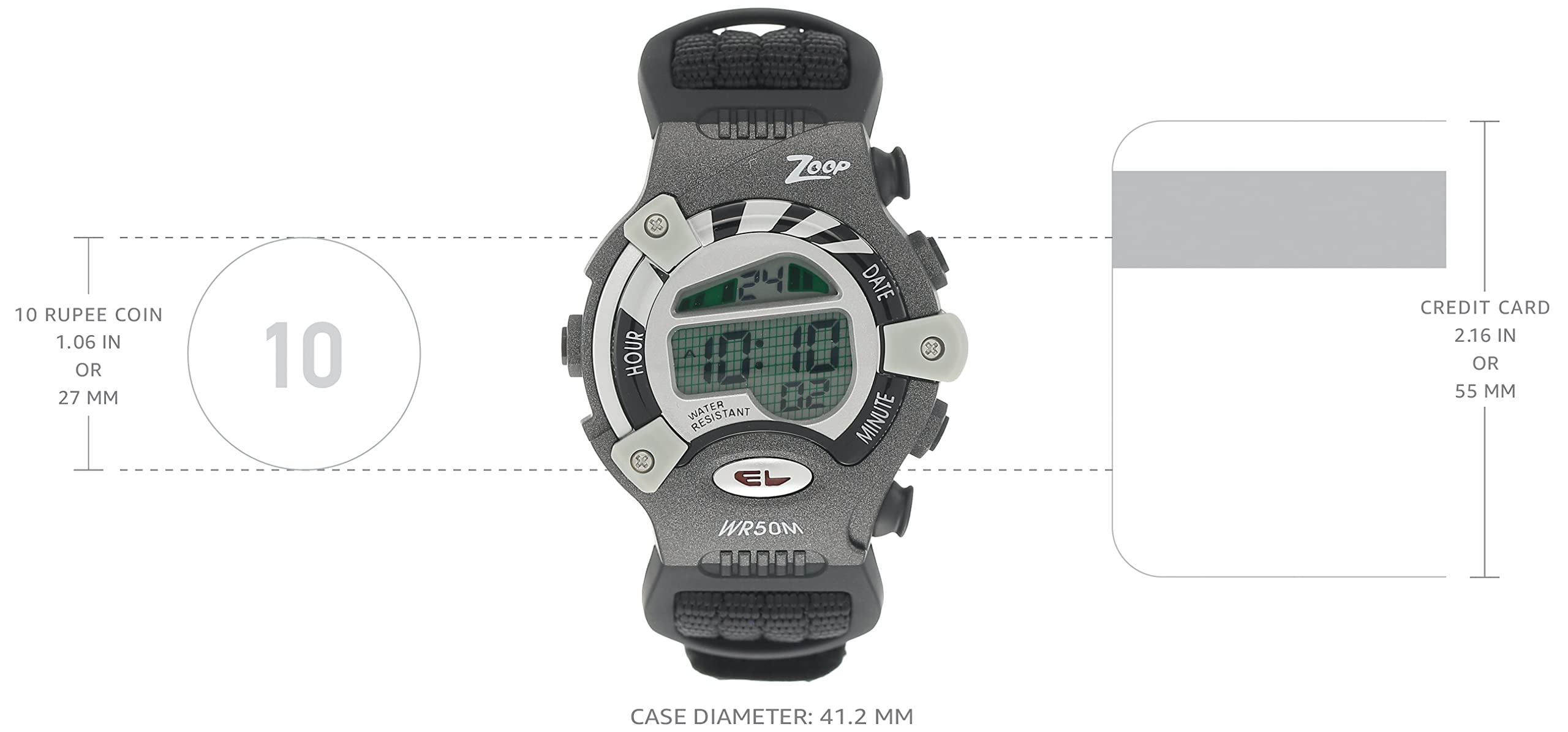 Titan Zoop Digital Grey Dial ChildrenS Watch - C3002Pv03