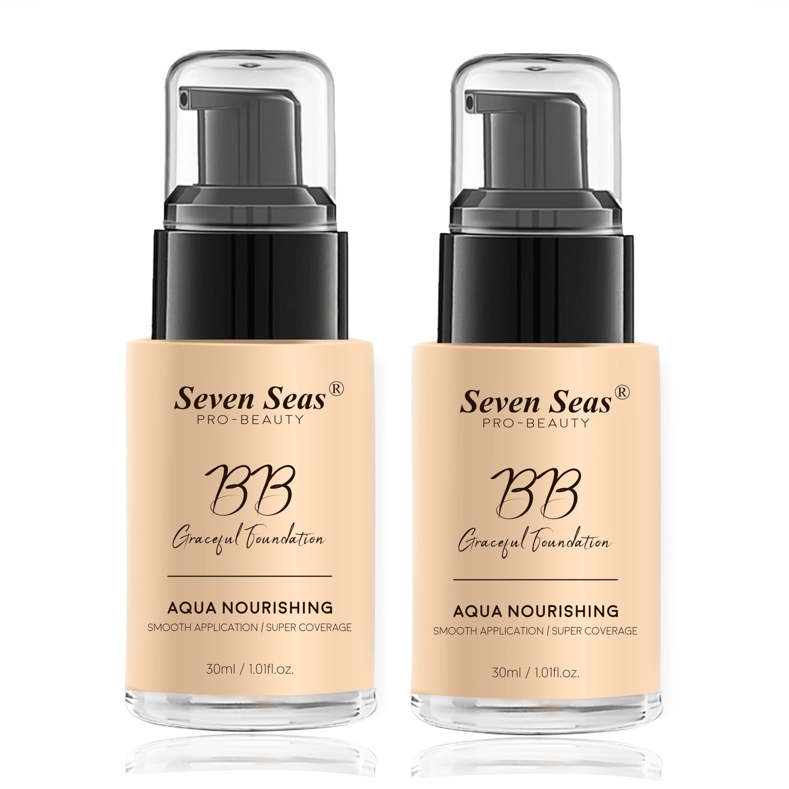Seven Seas Bb Gracefull Foundation | Aqua Nourishing Foundation For Face Makeup | Smooth Application | Full Coverage For Women, 