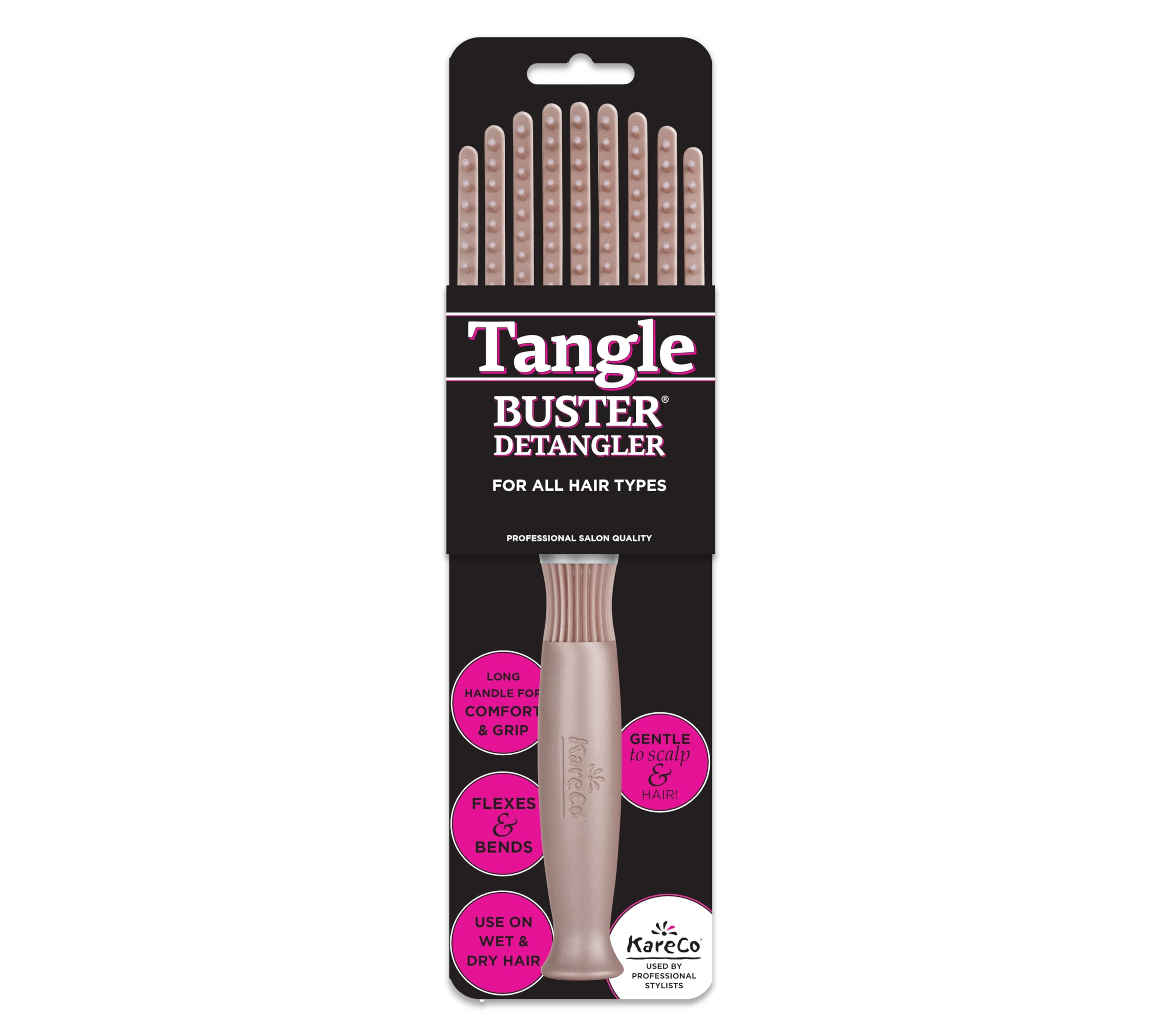 Tangle Buster Brush, Detangler For All Hair Types, Cashmere Color